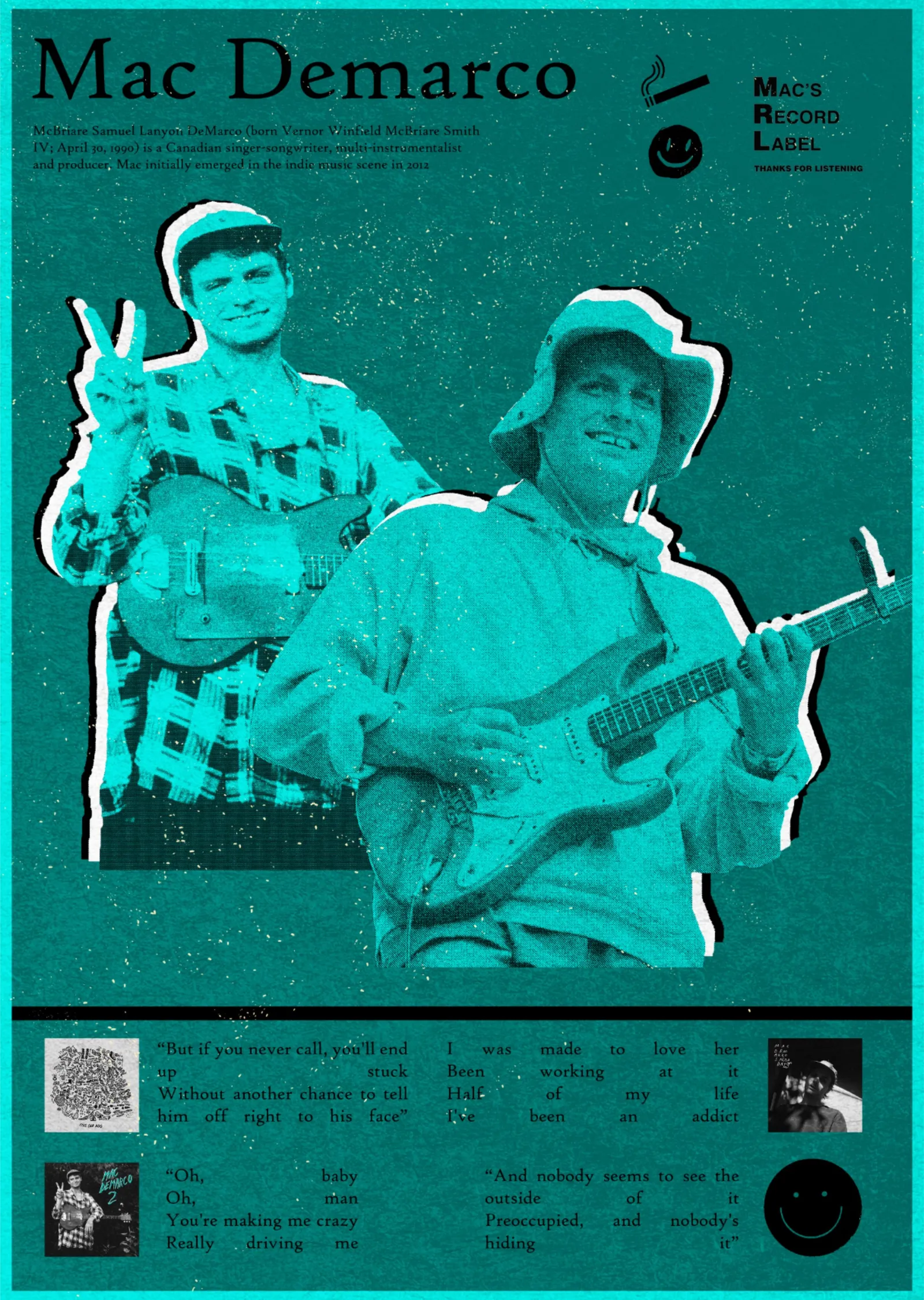 Mac Demarco: Mac's Record Label metal tablo