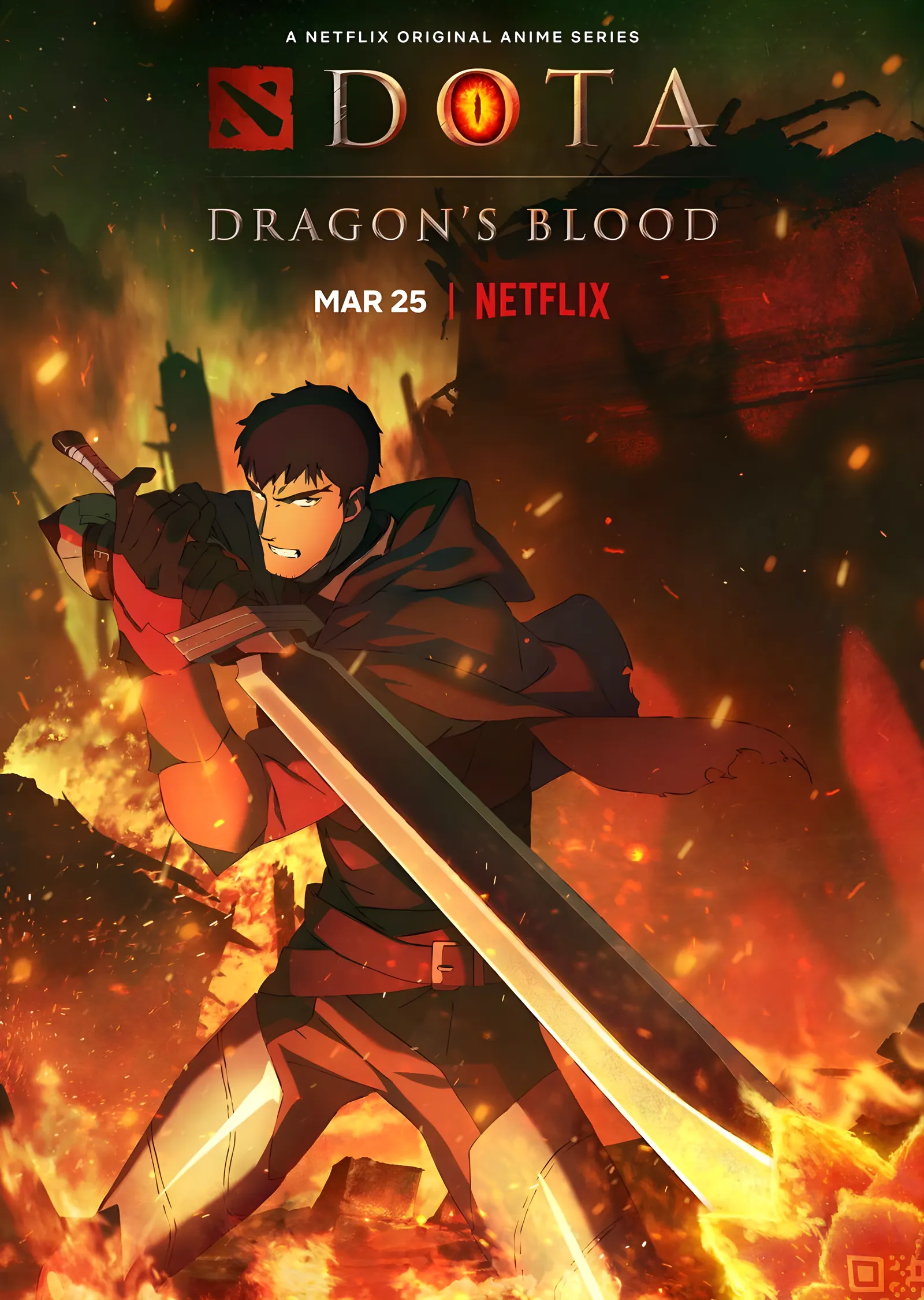 DOTA: Dragon's Blood Netflix Afişi metal tablo