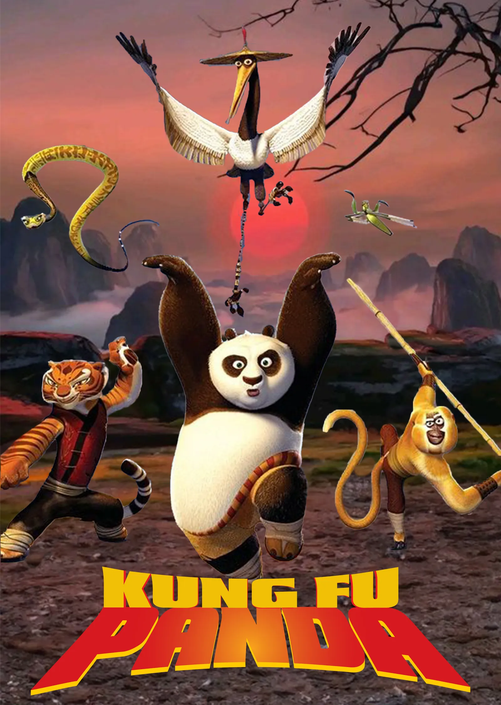 Kung Fu Panda: Furious Five metal tablo