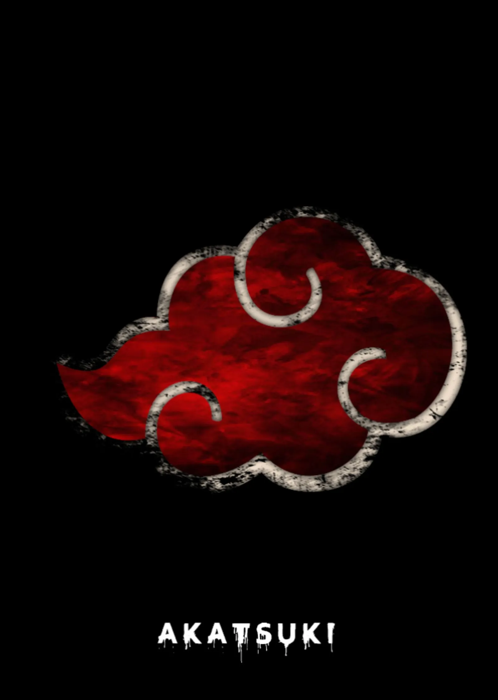 Naruto · Akatsuki Bulutu metal tablo