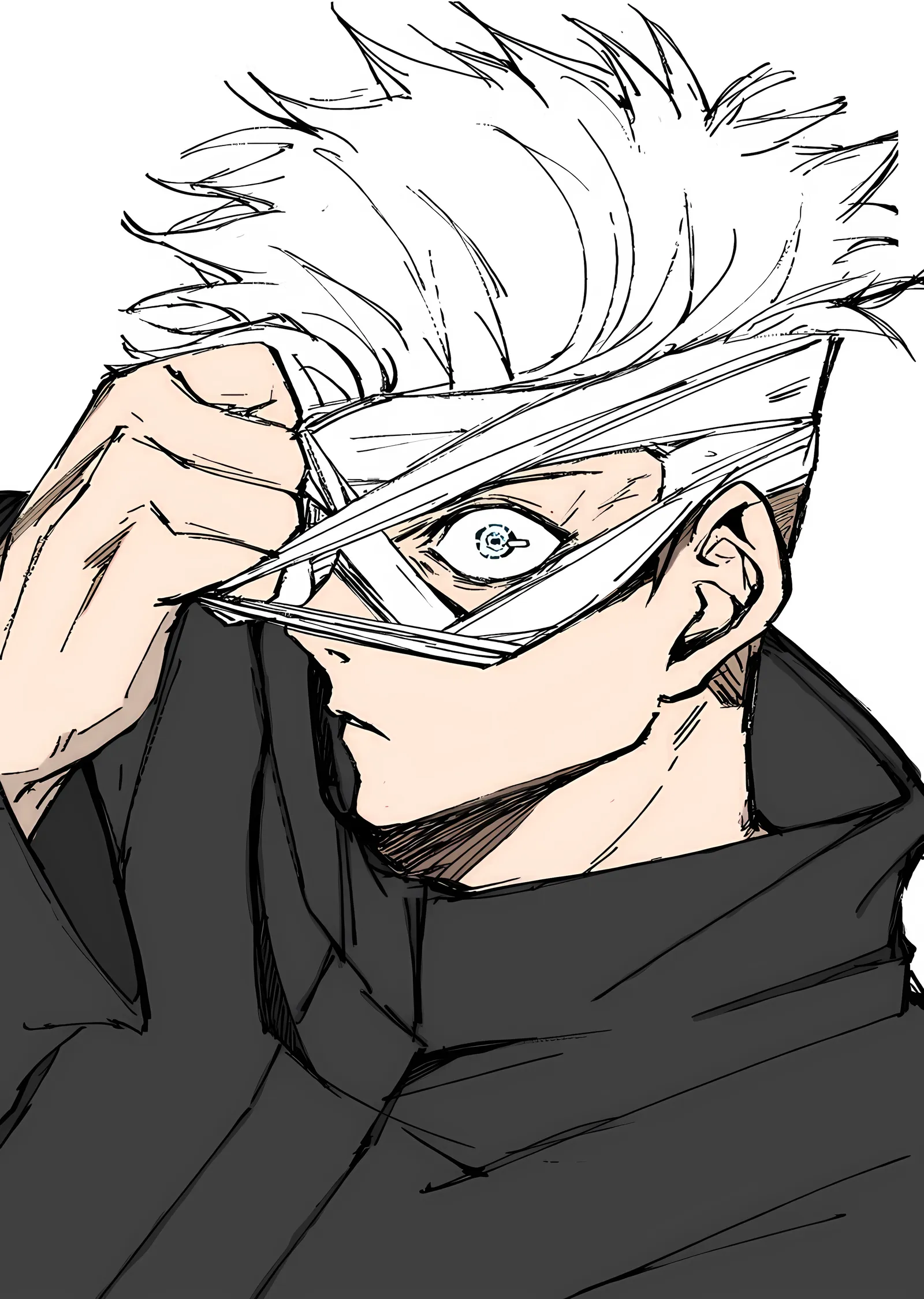 Jujutsu Kaisen - Gojo Satoru: Bandaj metal tablo