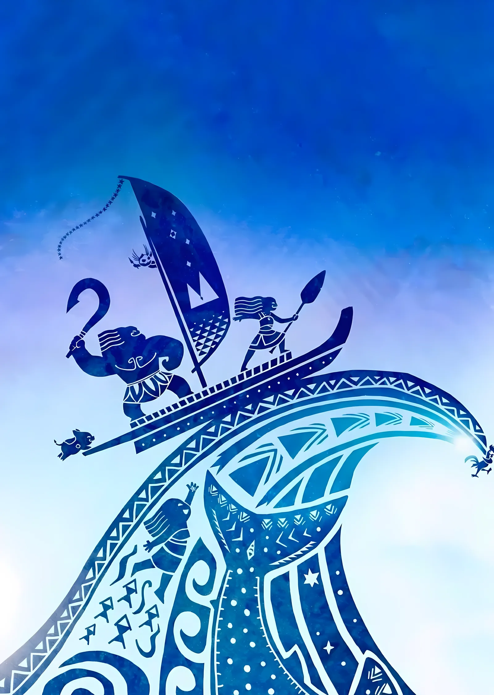 Moana: Polinezya Dalgası metal tablo