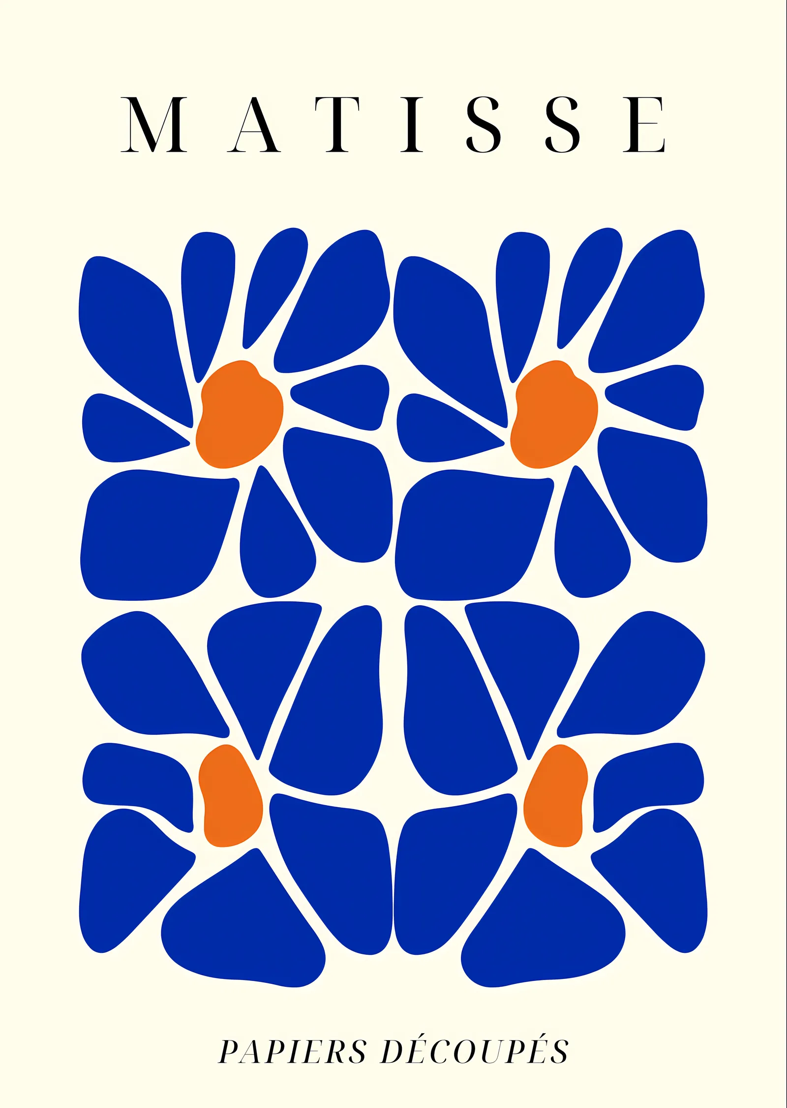 Matisse: Mavi Çiçekler metal tablo