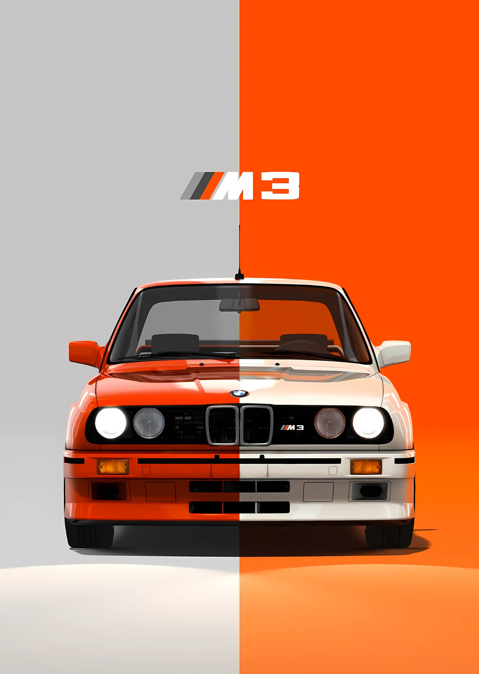 BMW M3: E30 Nostalji Ultra & Blonde Temalı metal tablo
