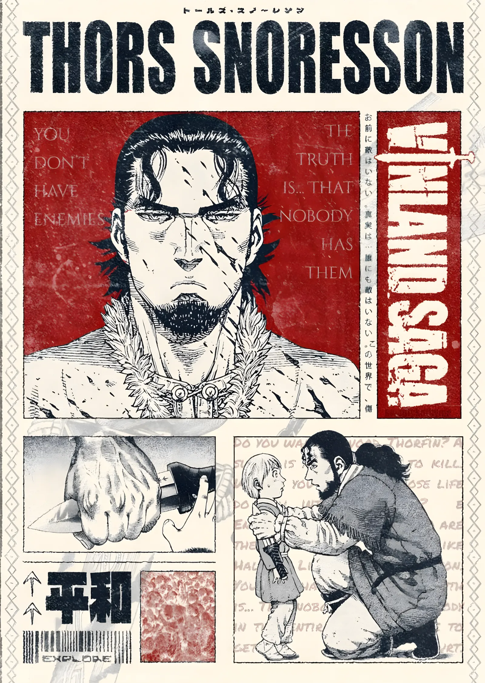 Vinland Saga: Thors Snorresson metal tablo