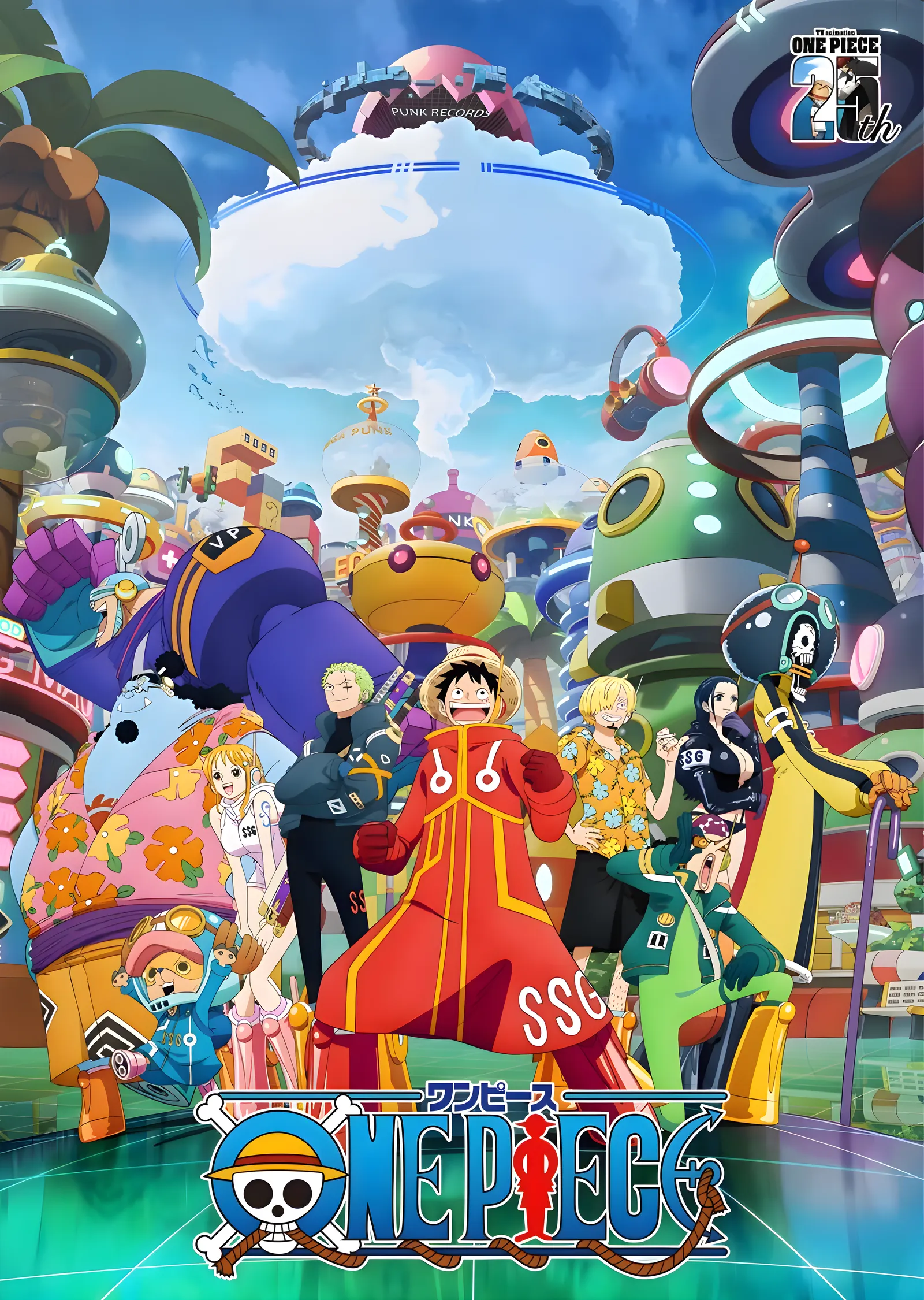 One Piece: Egghead Adası metal tablo