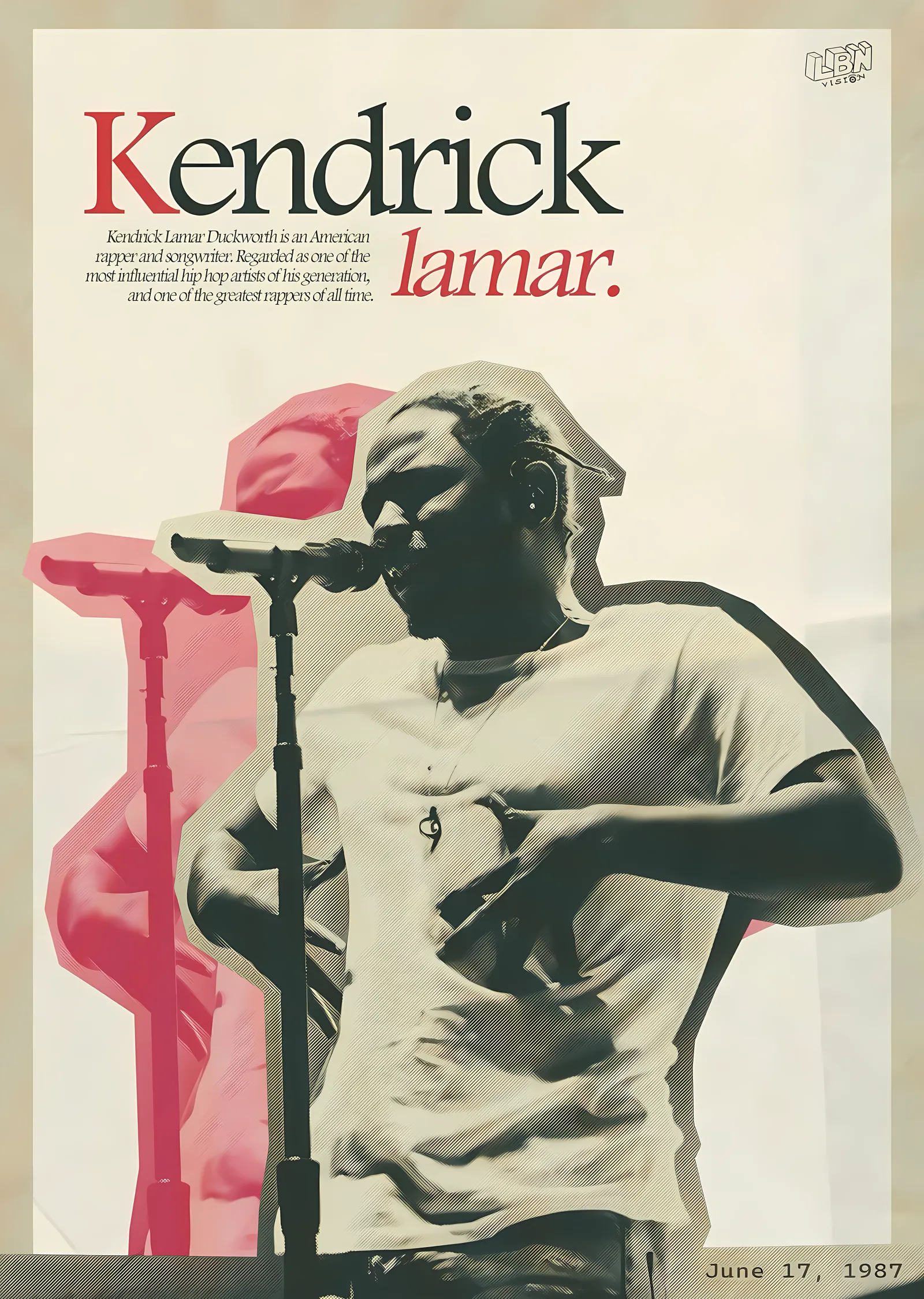 Kendrick Lamar: Hip-Hop İkonu metal tablo
