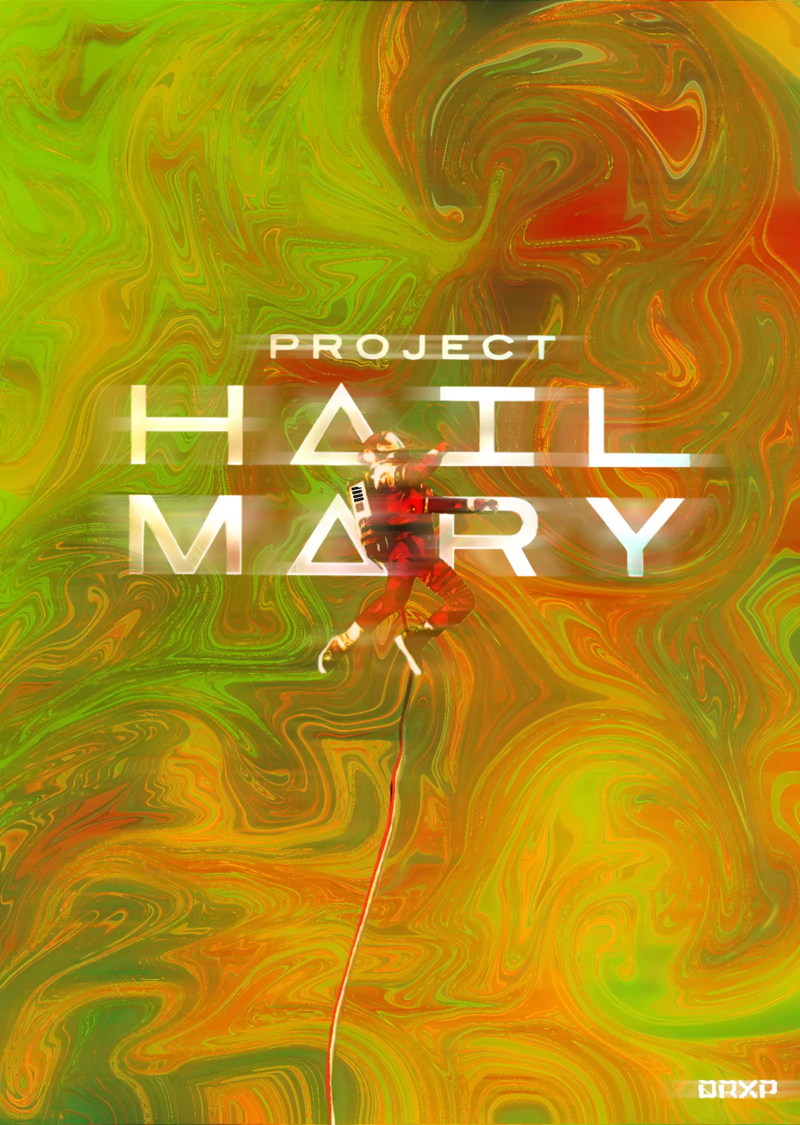 Project Hail Mary - Uzayda Süzülüş metal tablo