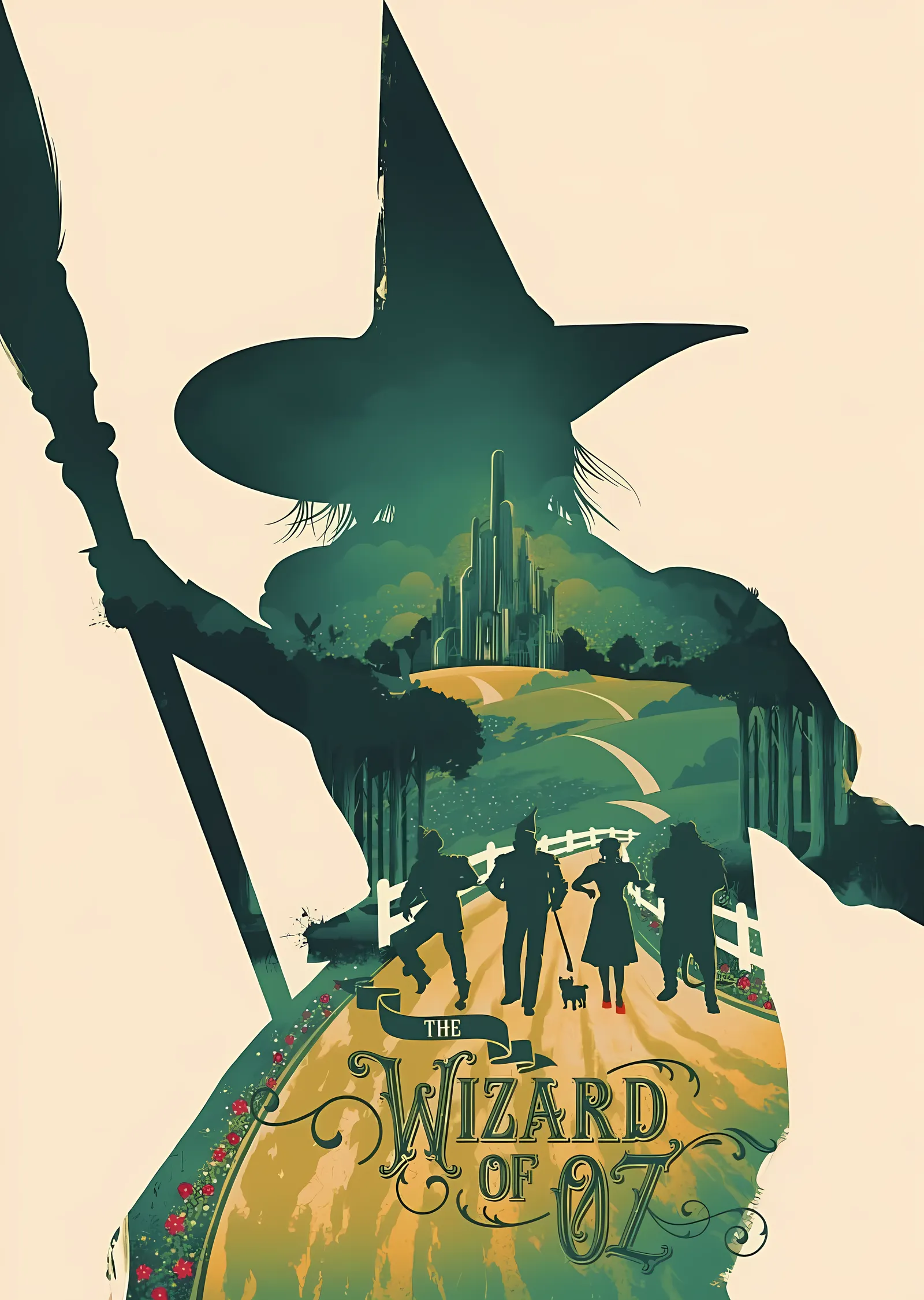 The Wizard of Oz - Sarı Tuğlalı Yol metal tablo