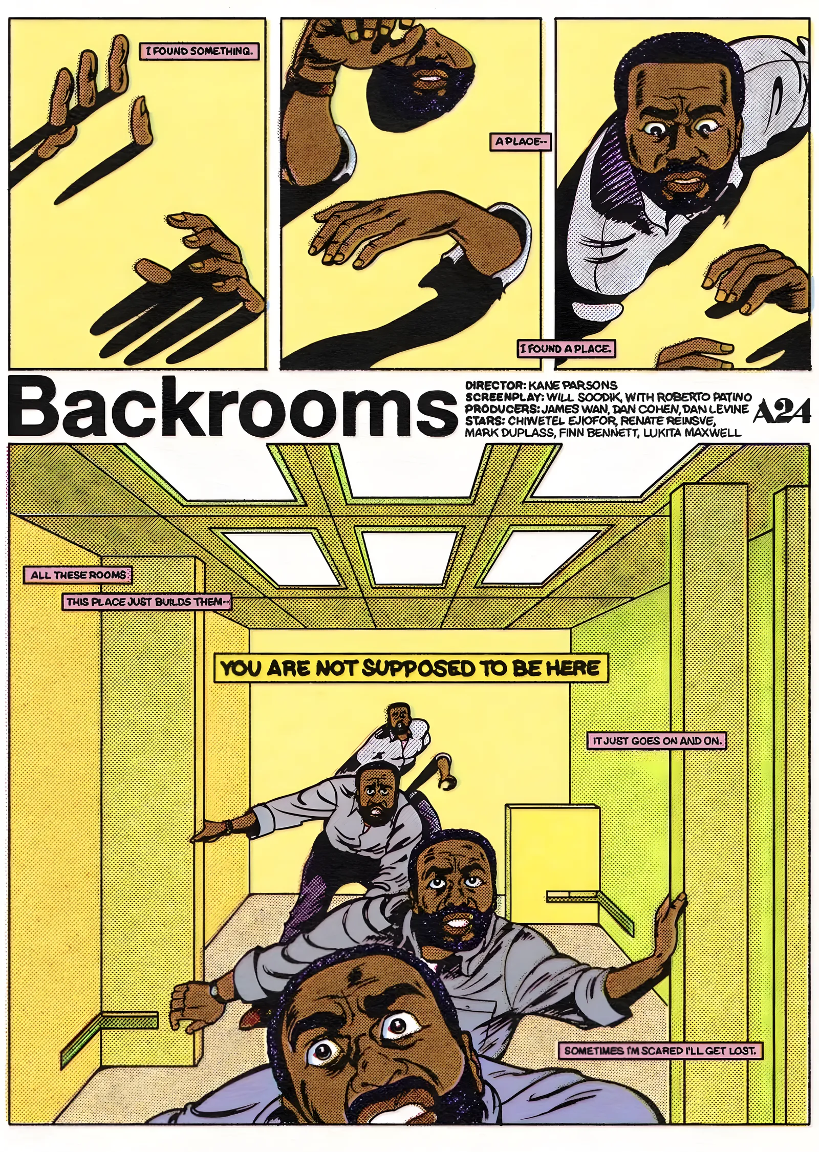 Backrooms - Çizgi Roman Sahnesi metal tablo