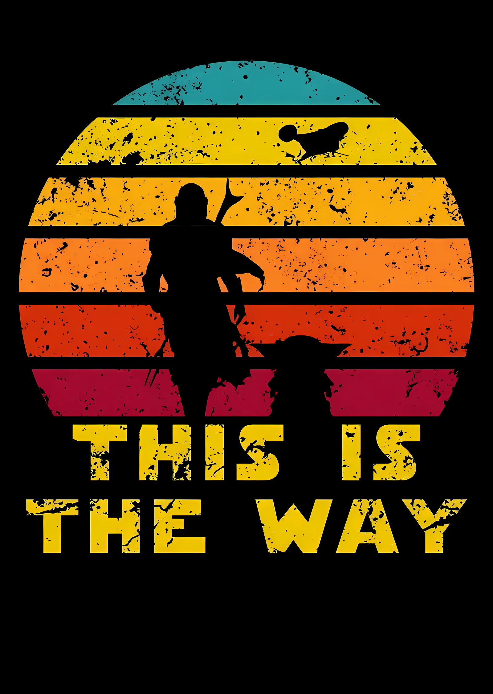 The Mandalorian ve Grogu: This Is The Way metal tablo