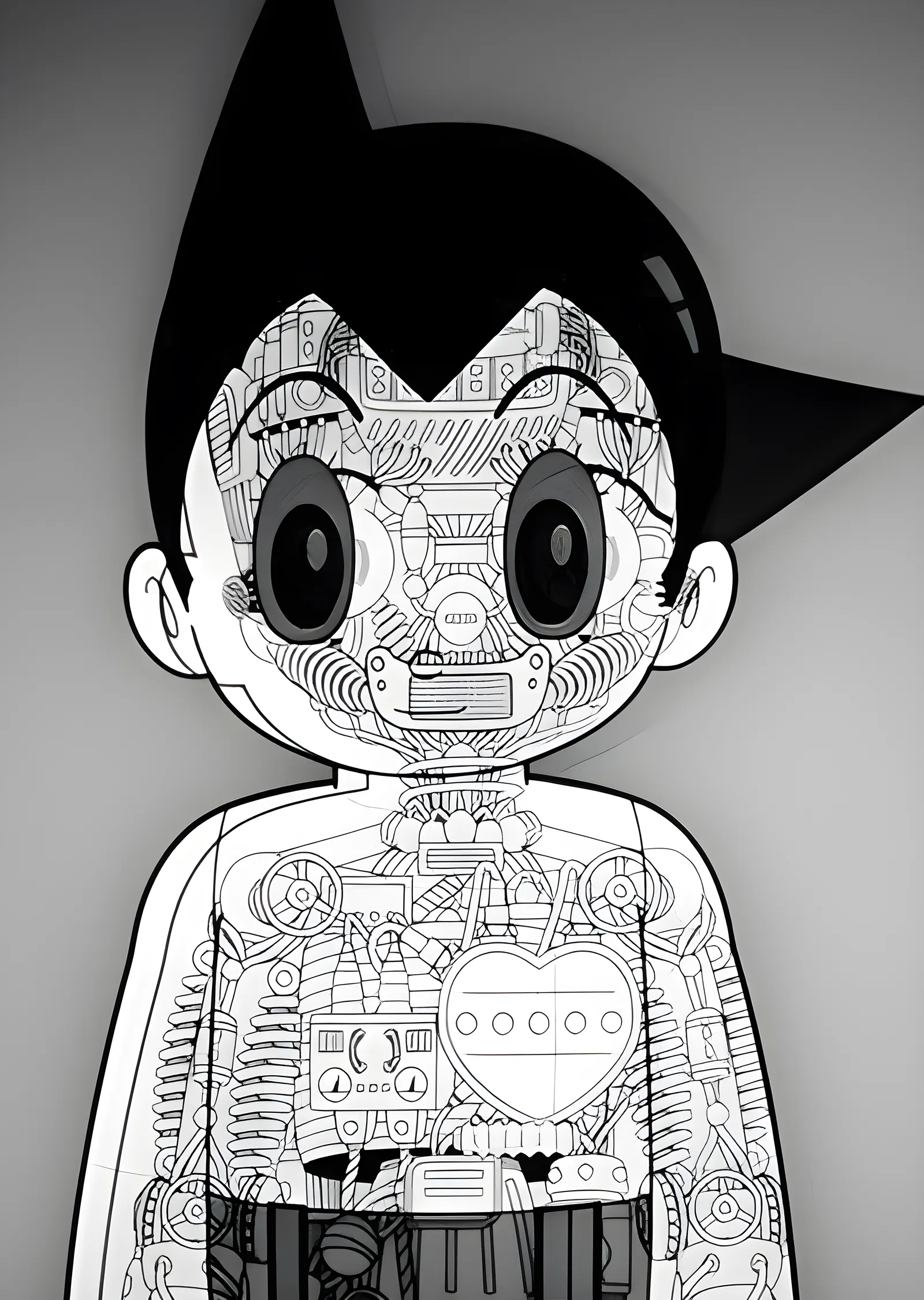 Astro Boy: Çizgi Detay metal tablo