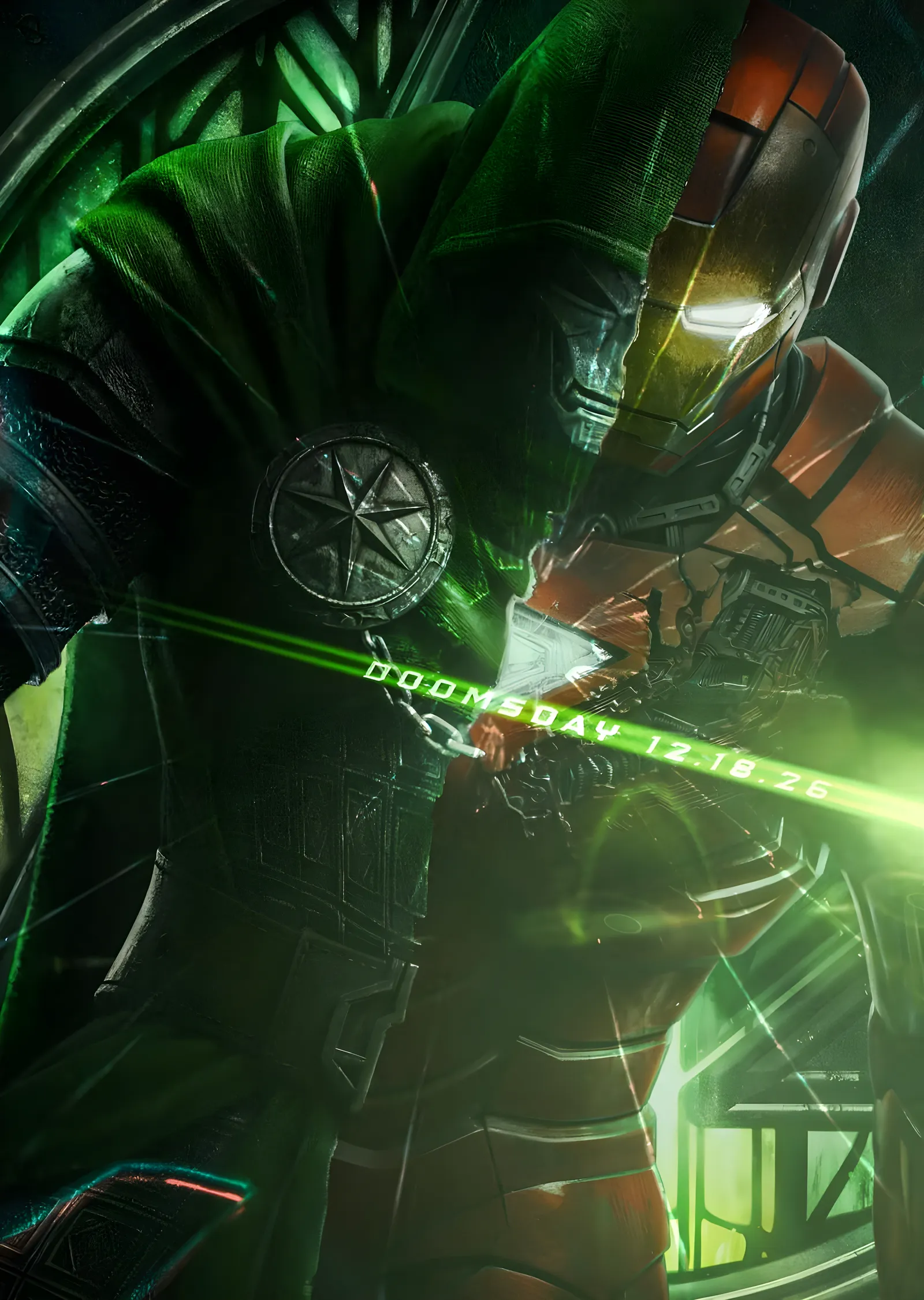 Doctor Doom - Yeşil Enerji Zırhı metal tablo