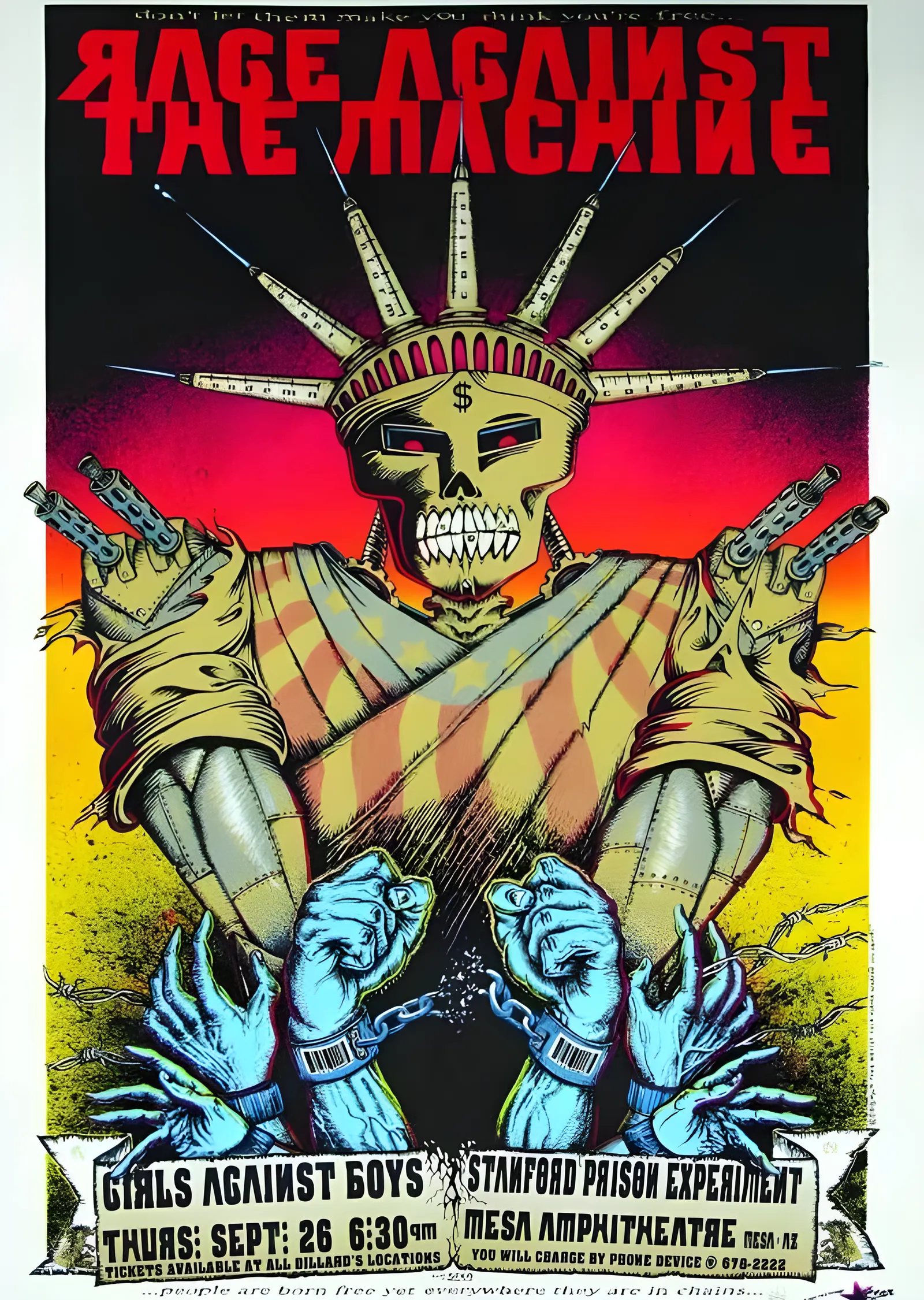 Rage Against the Machine: Mesa Amfitiyatro metal tablo