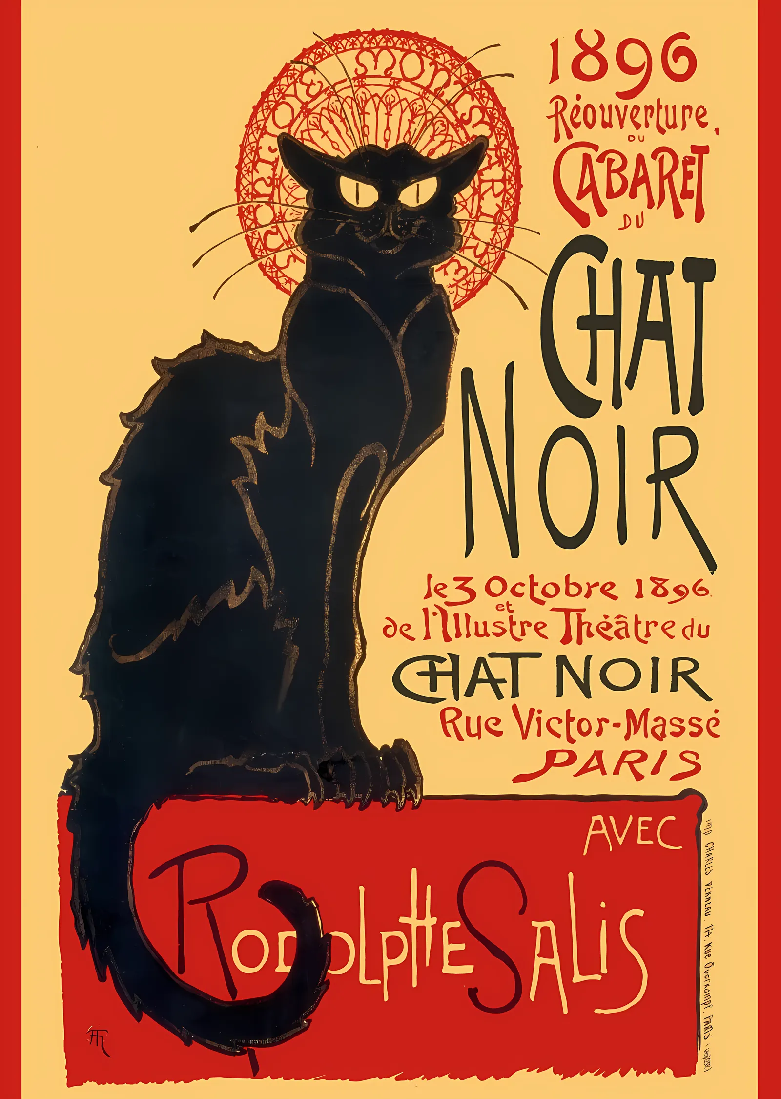 Le Chat Noir metal tablo