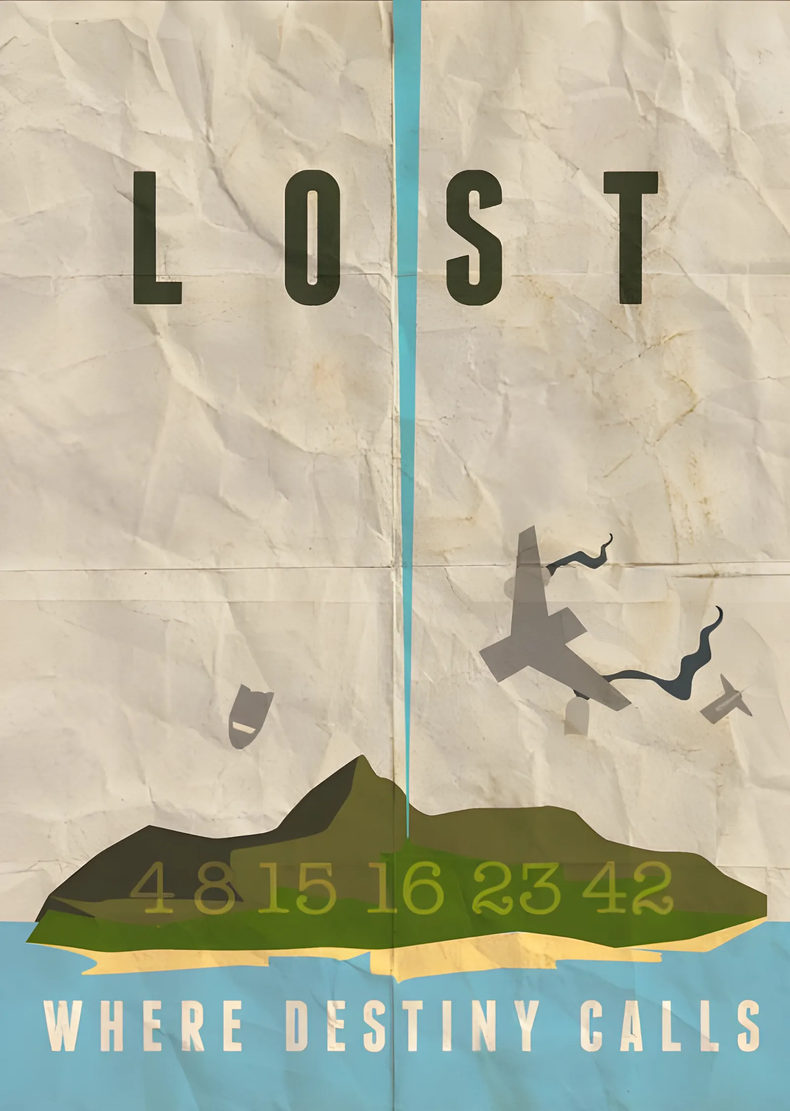 LOST: Kaderin Çağrısı metal tablo