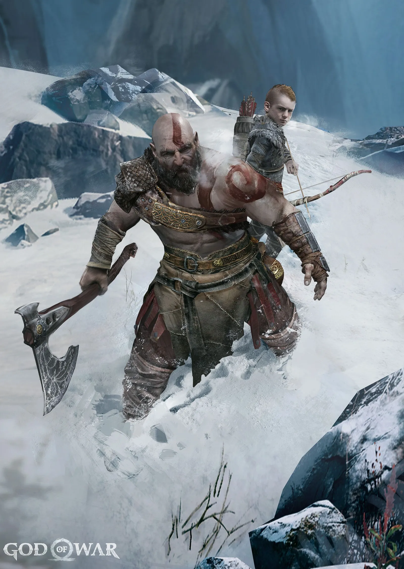 God of War: Kar Yolculuğu metal tablo