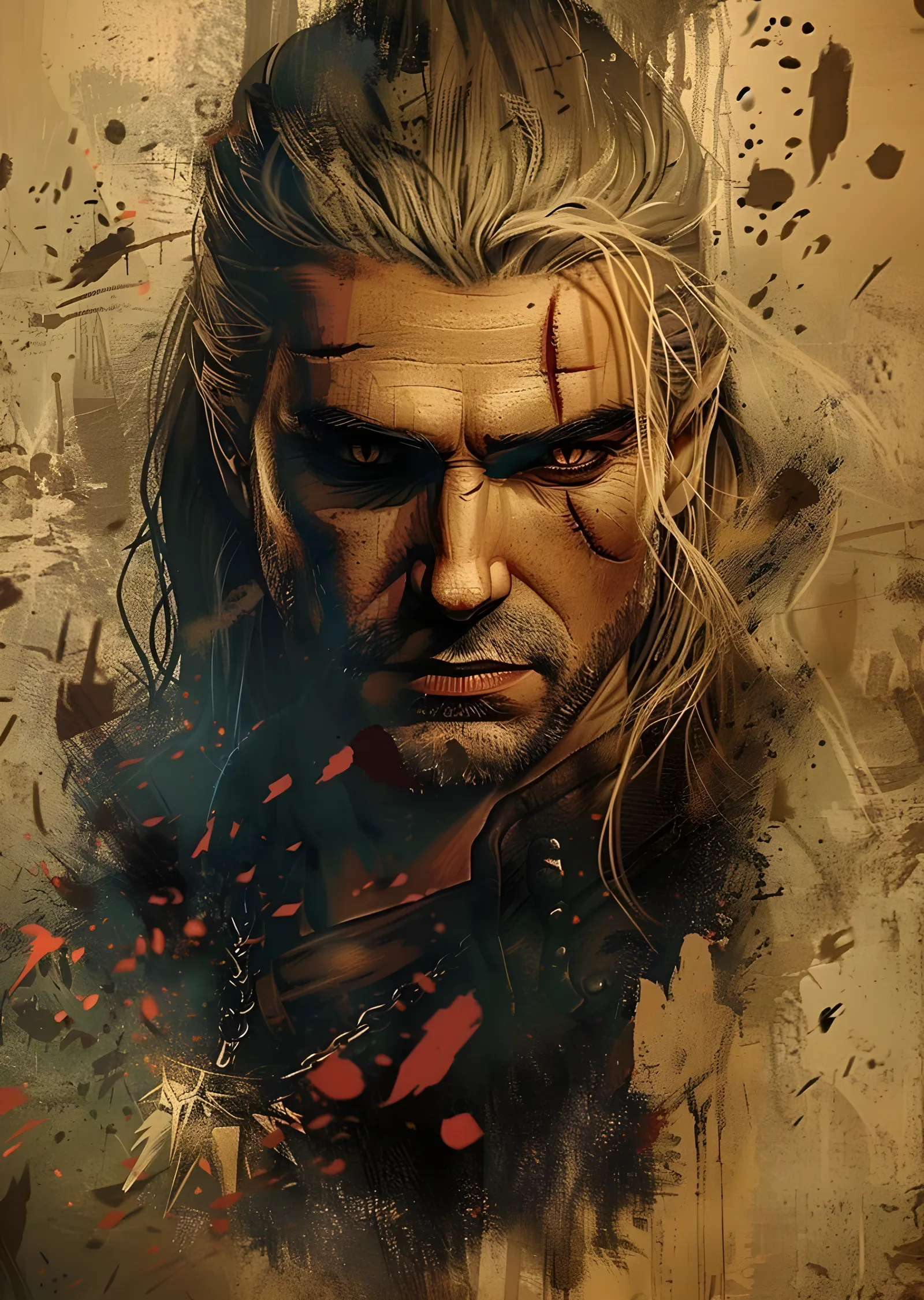 The Witcher: Yara İzleri metal tablo