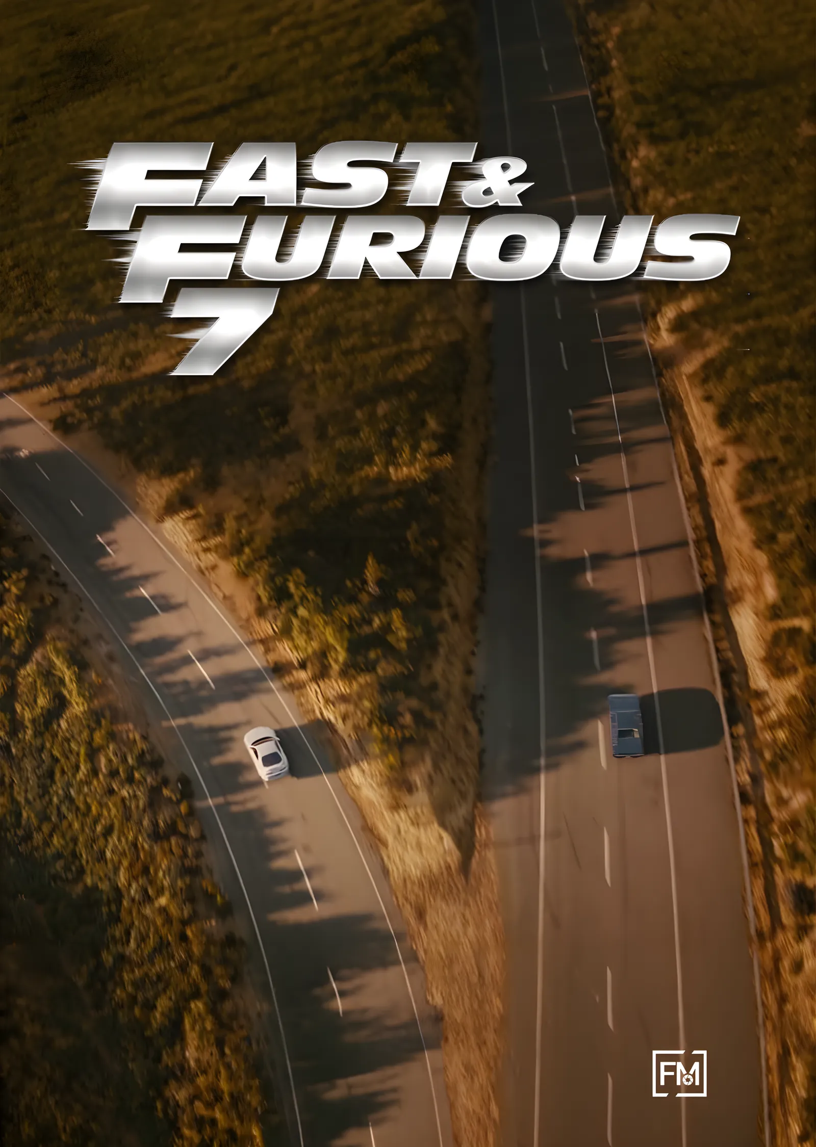 Fast & Furious 7 metal tablo