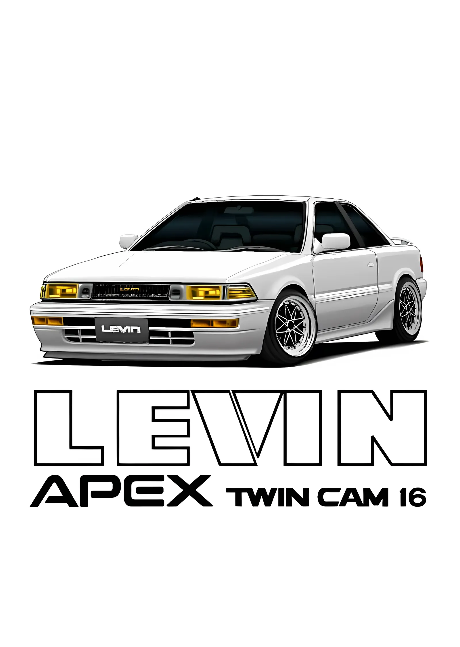 Toyota Levin AE86 Apex metal tablo