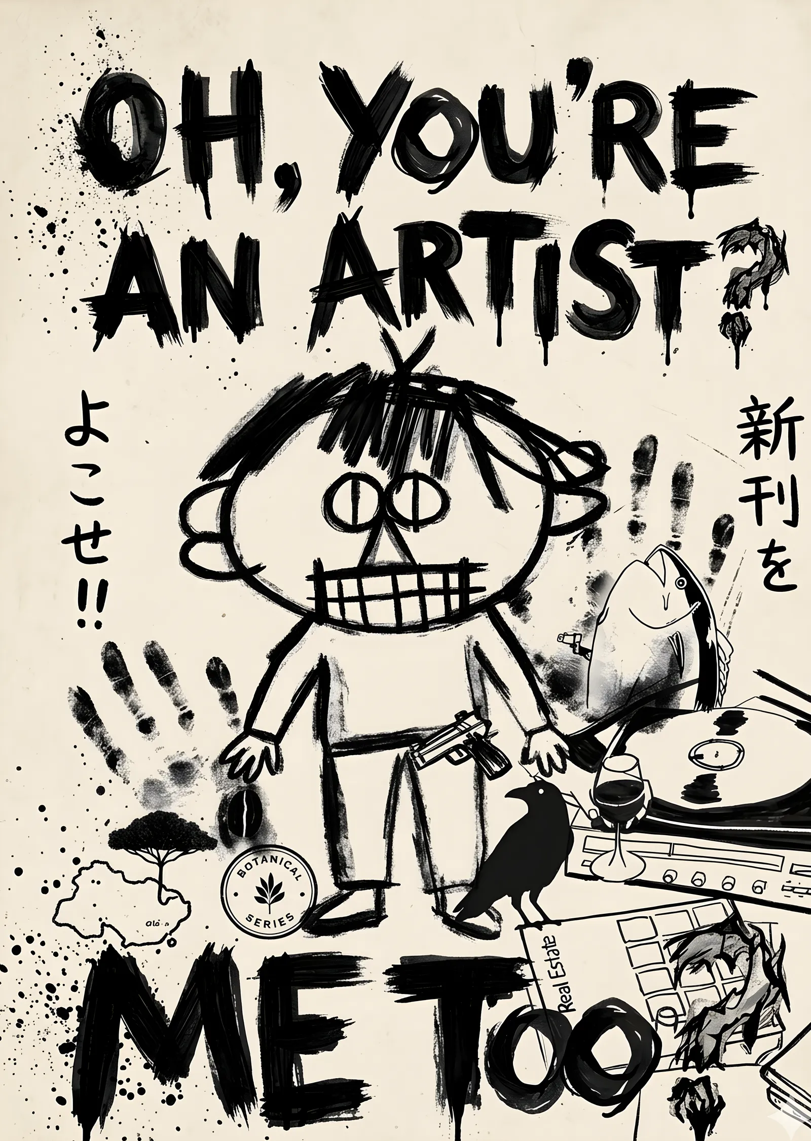 Oh, You're an Artist? Me Too! metal tablo