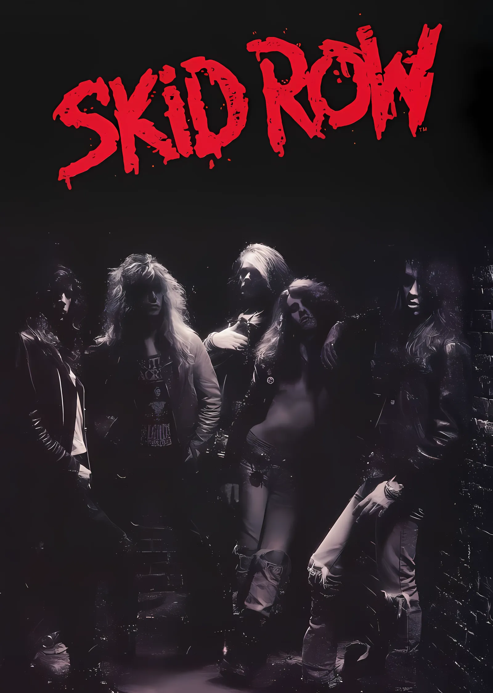 Skid Row metal tablo
