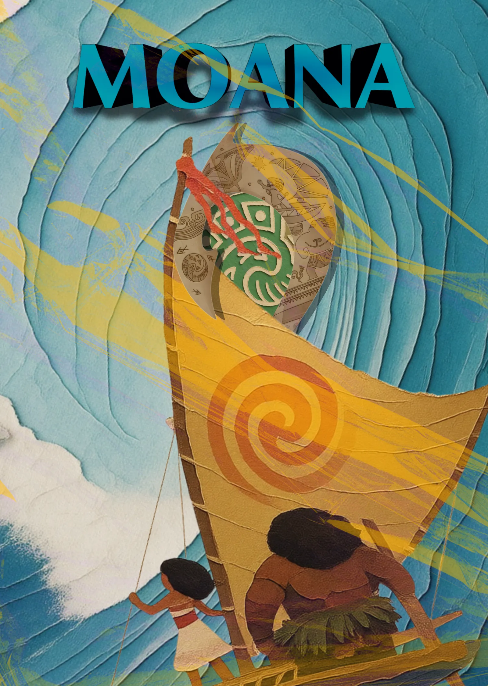 Moana: Yelkenli Yolculuk metal tablo