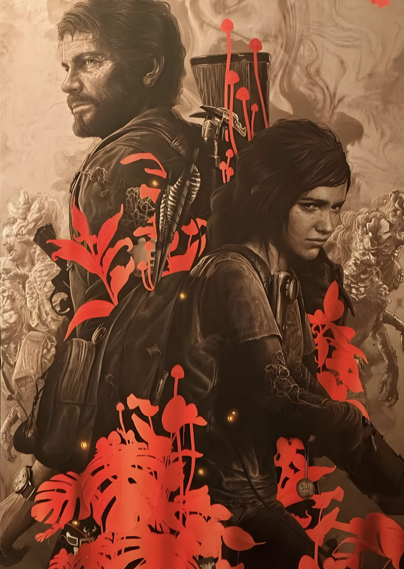 The Last of Us: Joel ve Ellie metal tablo