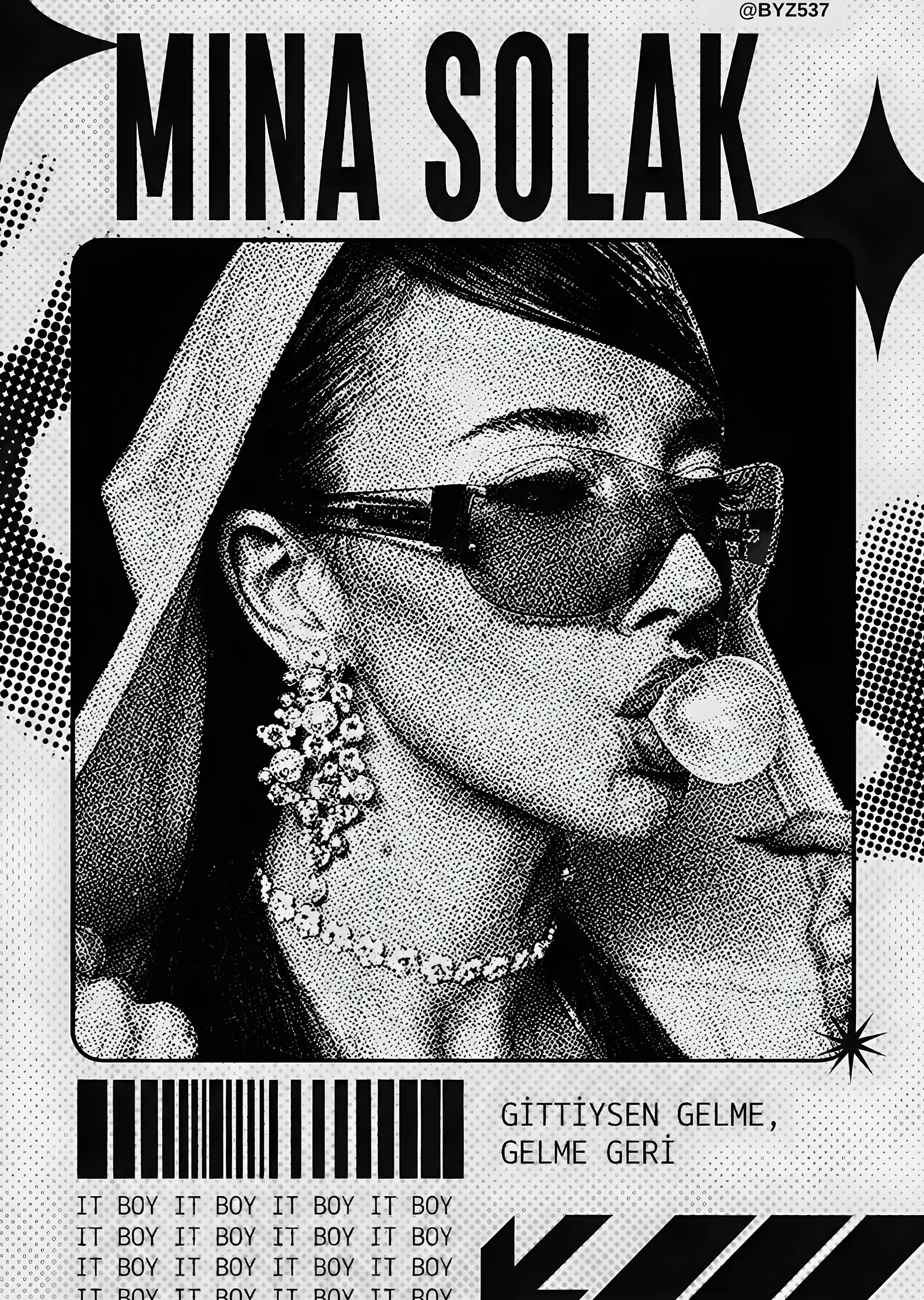 Mina Solak - Gittiysen Gelme metal tablo