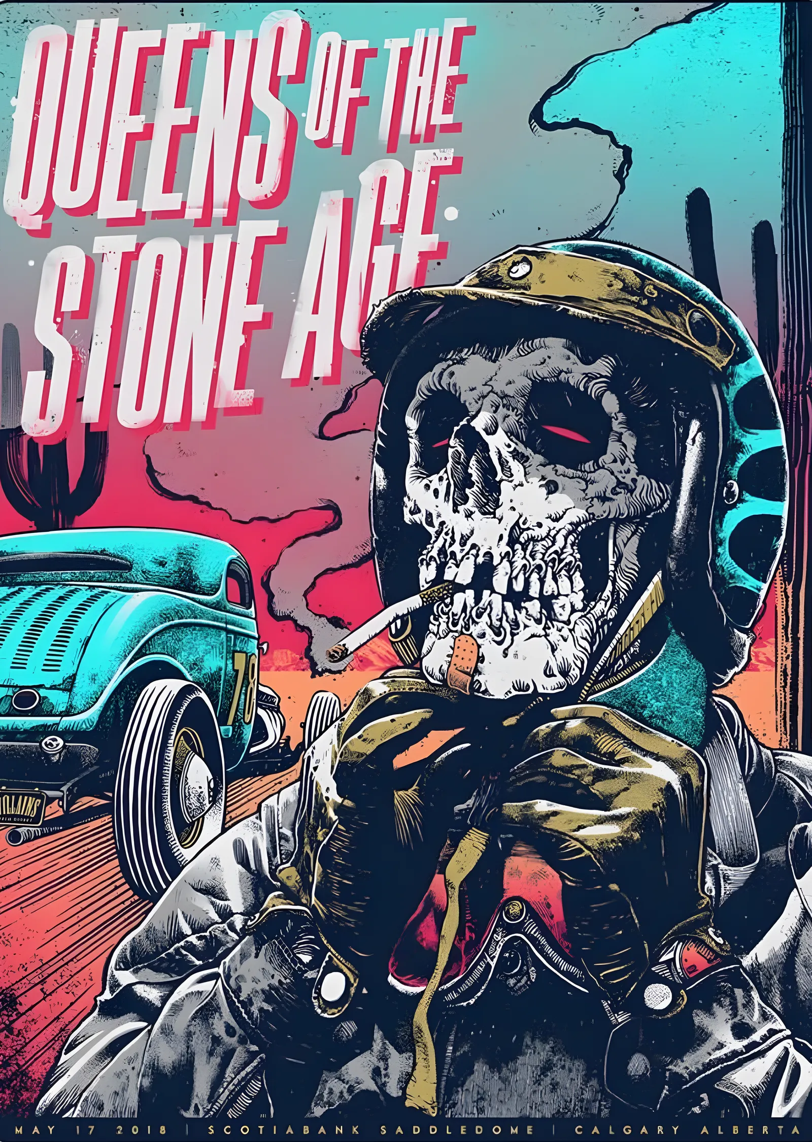 Queens of the Stone Age: Calgary 2018 metal tablo