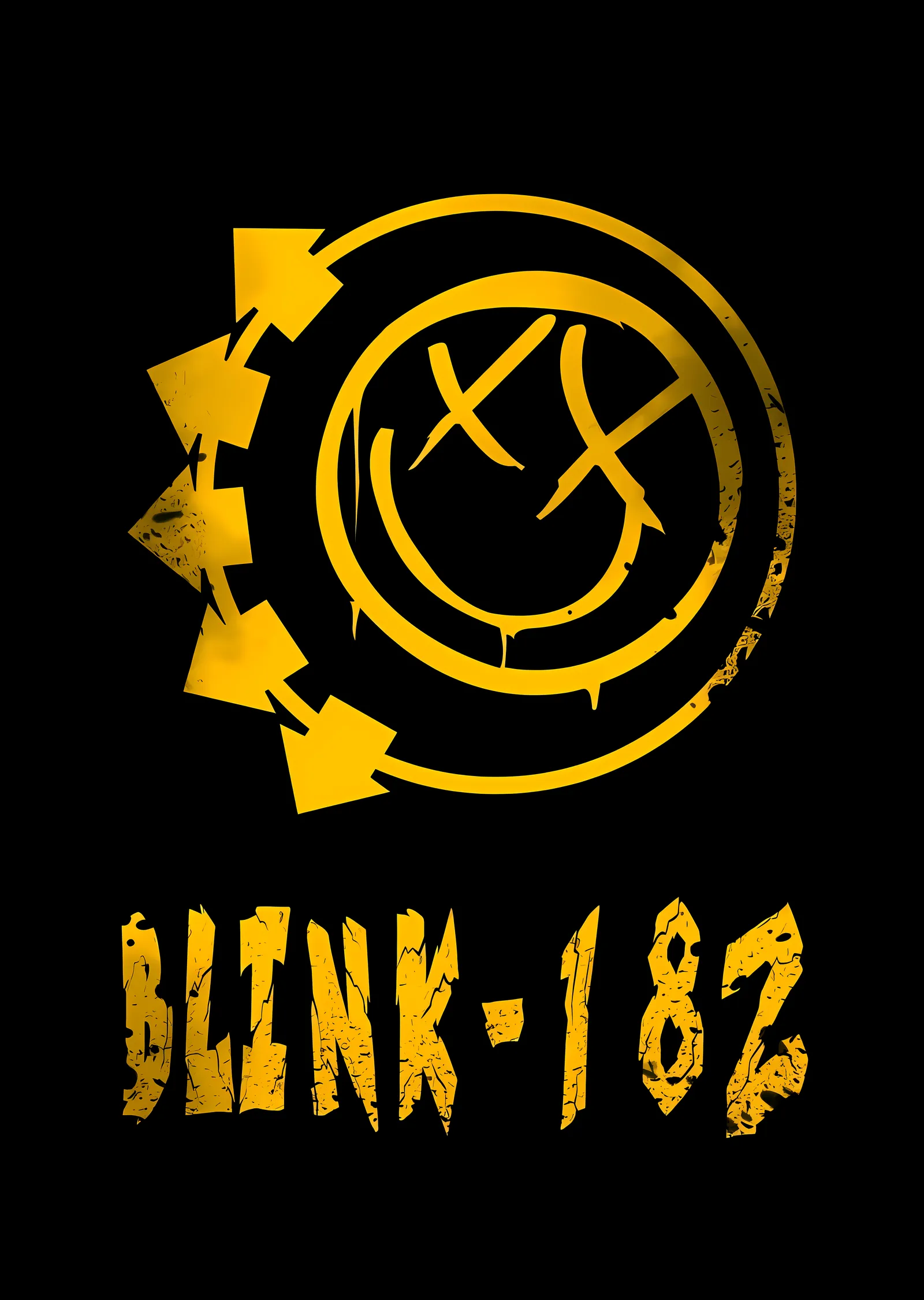 Blink-182: İkonik Gülen Yüz Logosu metal tablo