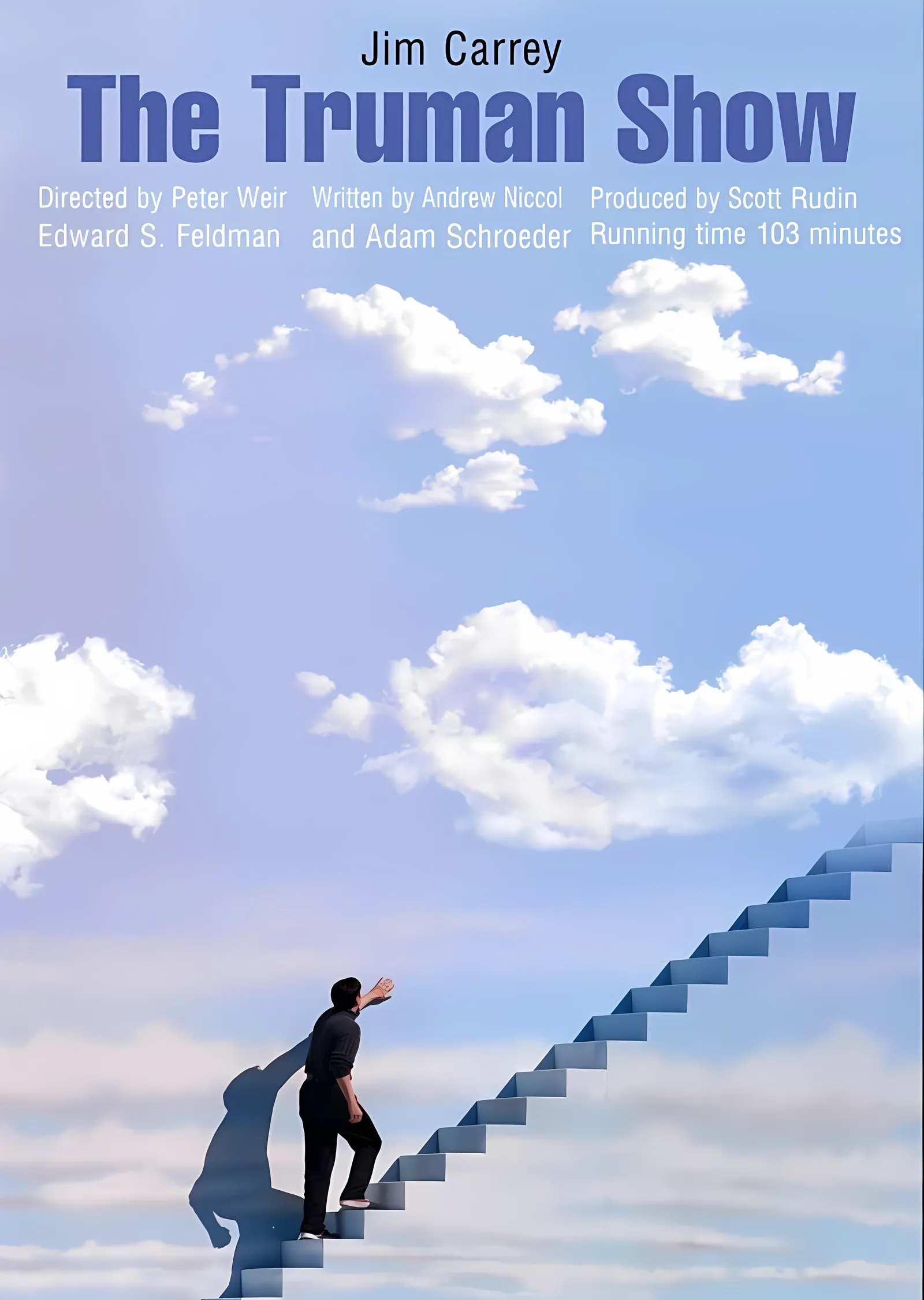 The Truman Show - Merdivenli Gökyüzü metal tablo