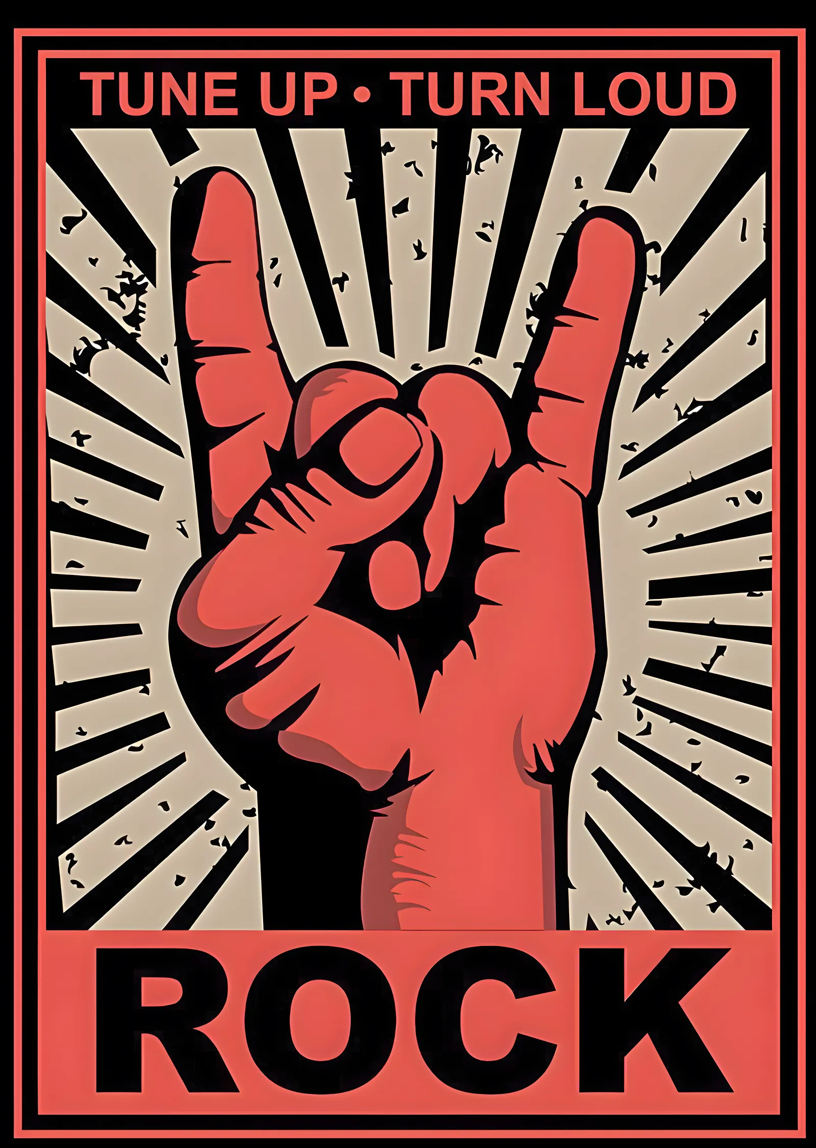Rock: Tuning Up the Loud metal tablo
