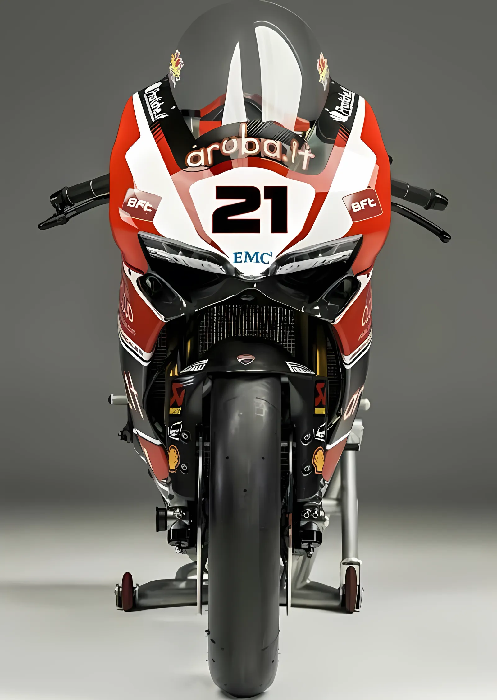 Ducati Yarış Motosikleti 21 metal tablo