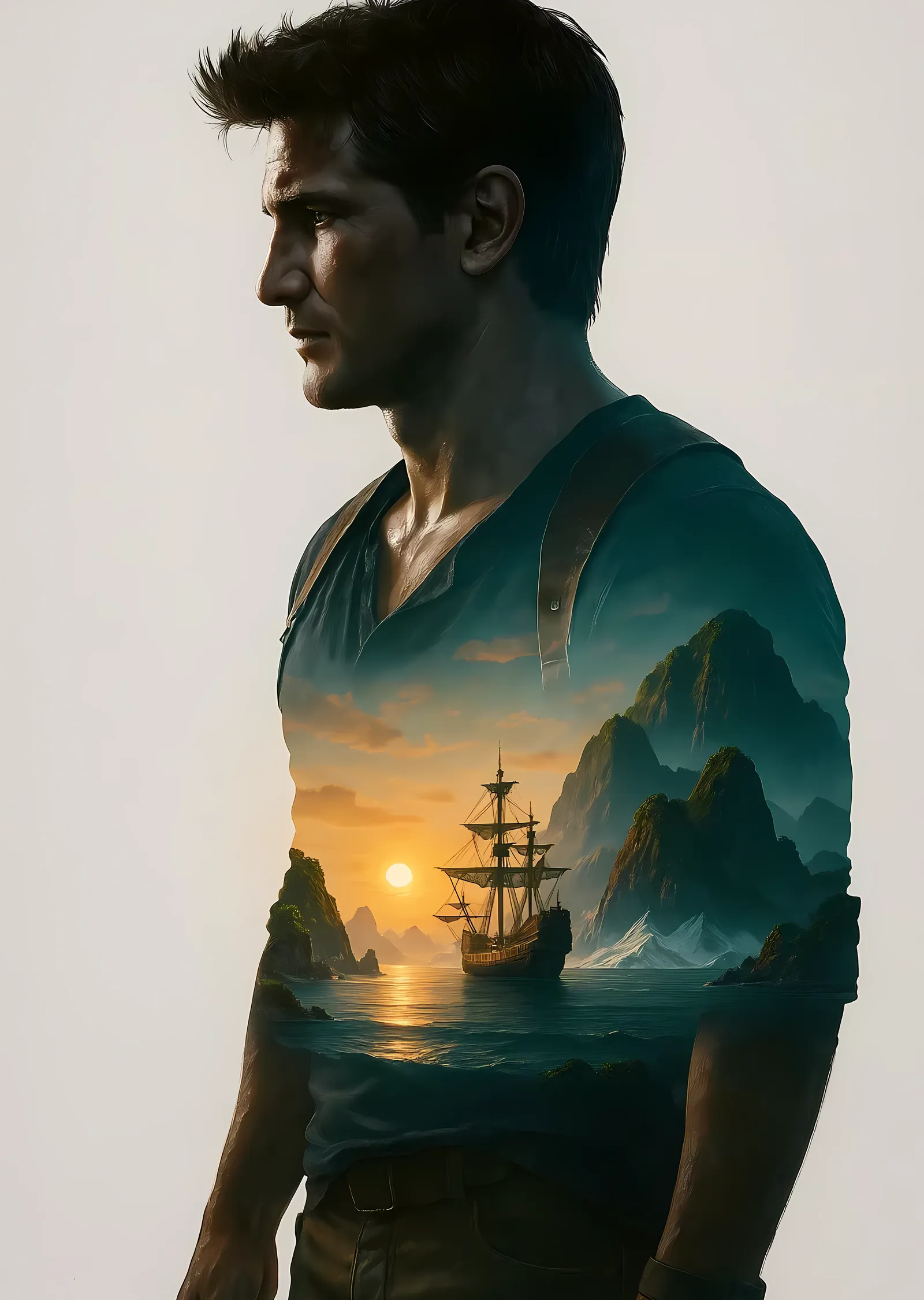 Uncharted - Nathan Drake metal tablo