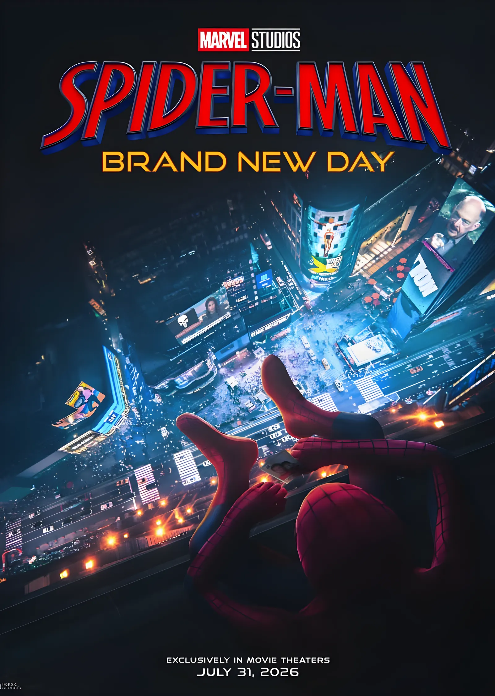Spider-Man: Brand New Day Şehir metal tablo