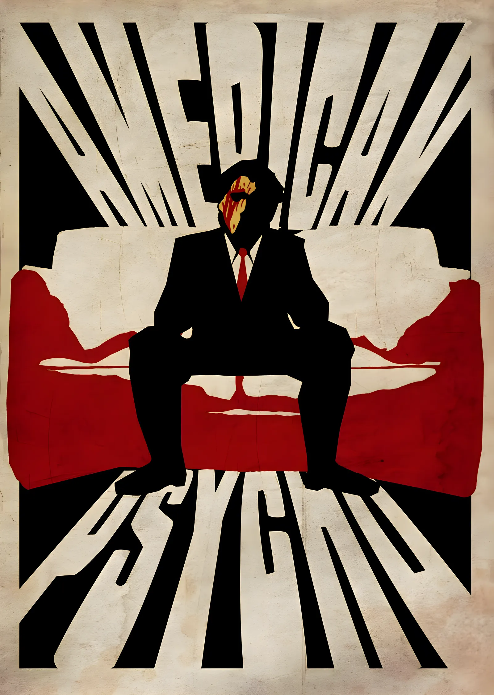 American Psycho: Patrick Bateman - Kanlı Yüz metal tablo