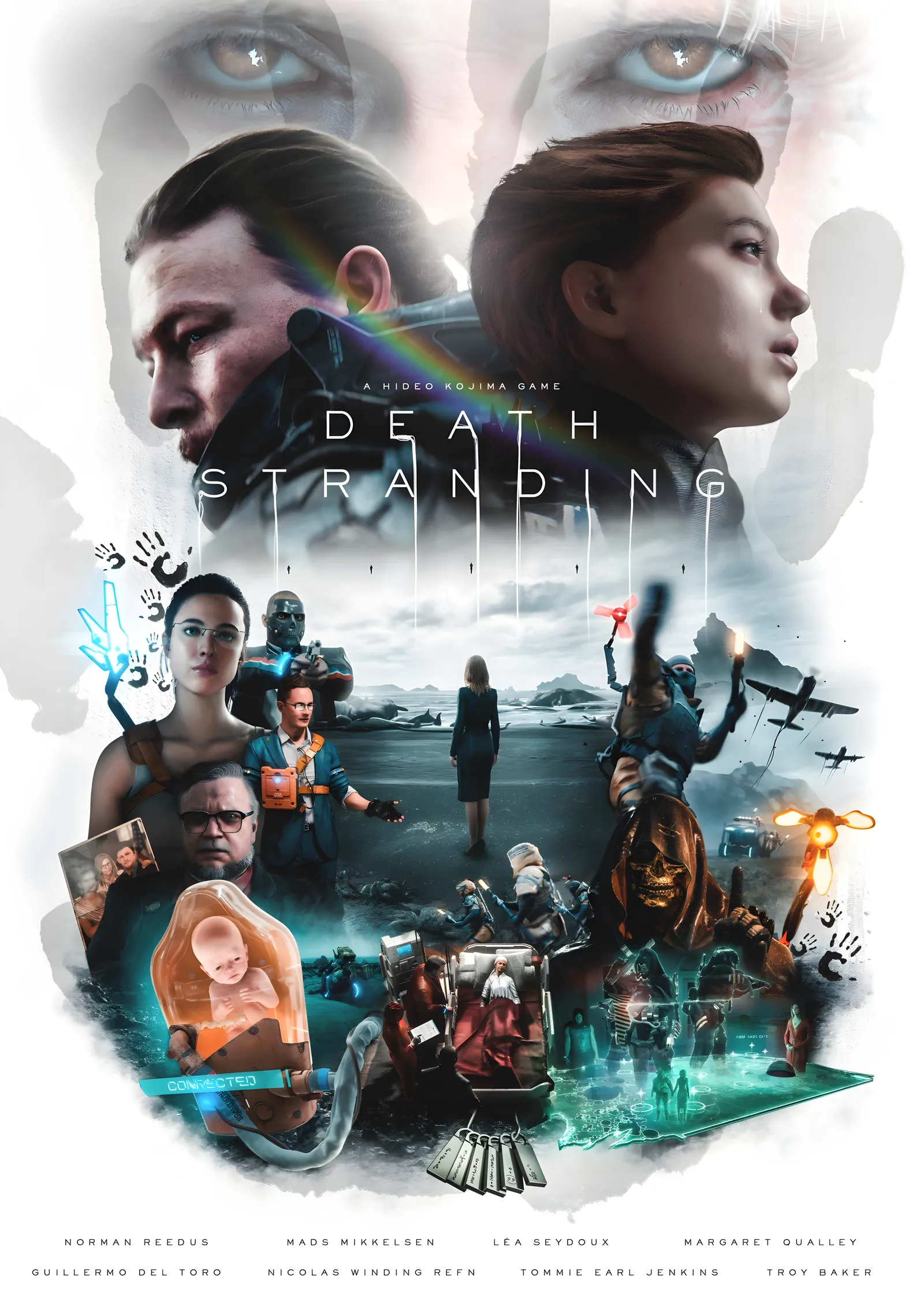 Death Stranding: Kadro Kolajı metal tablo