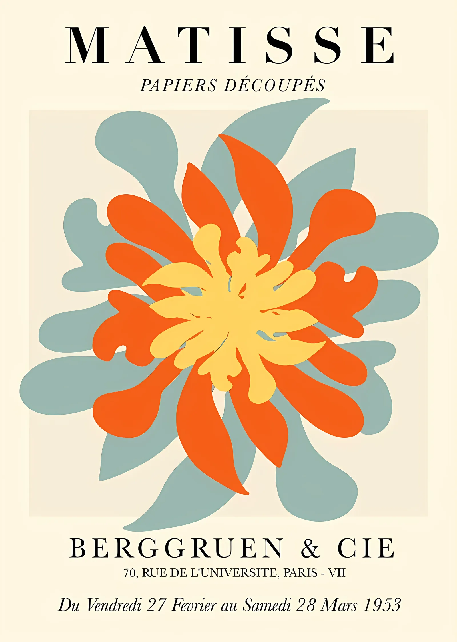 Matisse: Berggruen & Cie metal tablo
