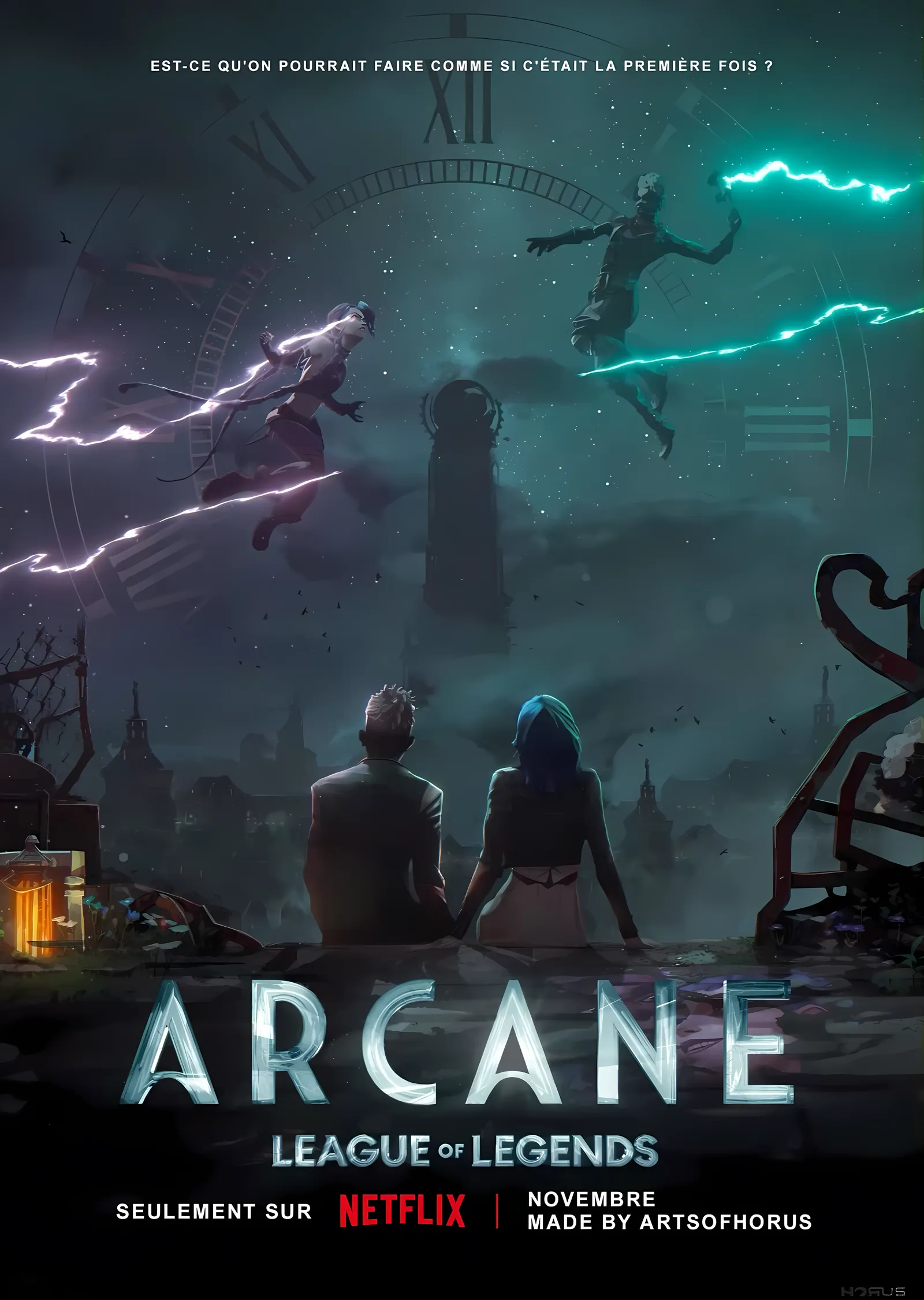 Arcane: Piltover'ın Yükselişi metal tablo