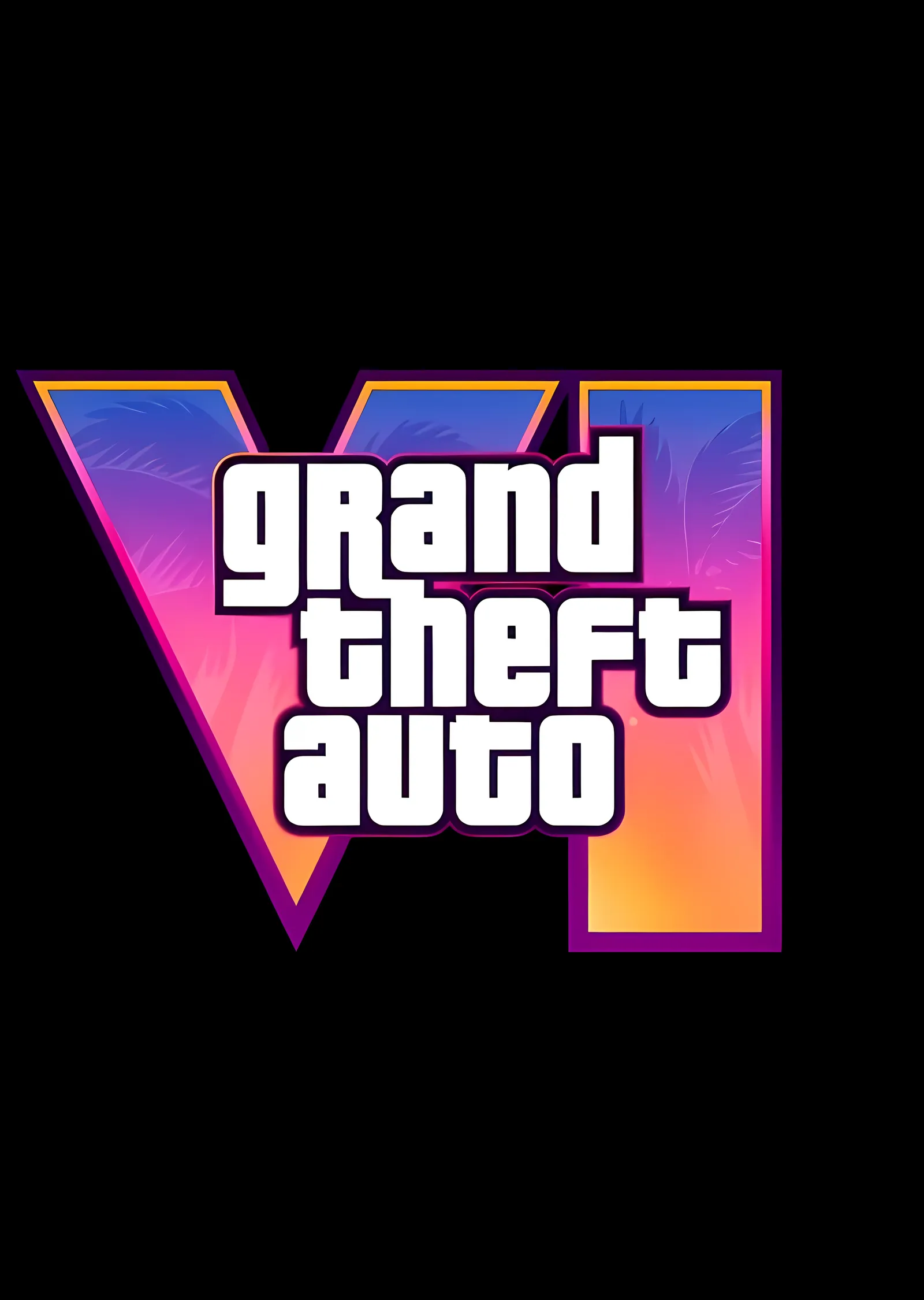 GTA VI Logosu metal tablo