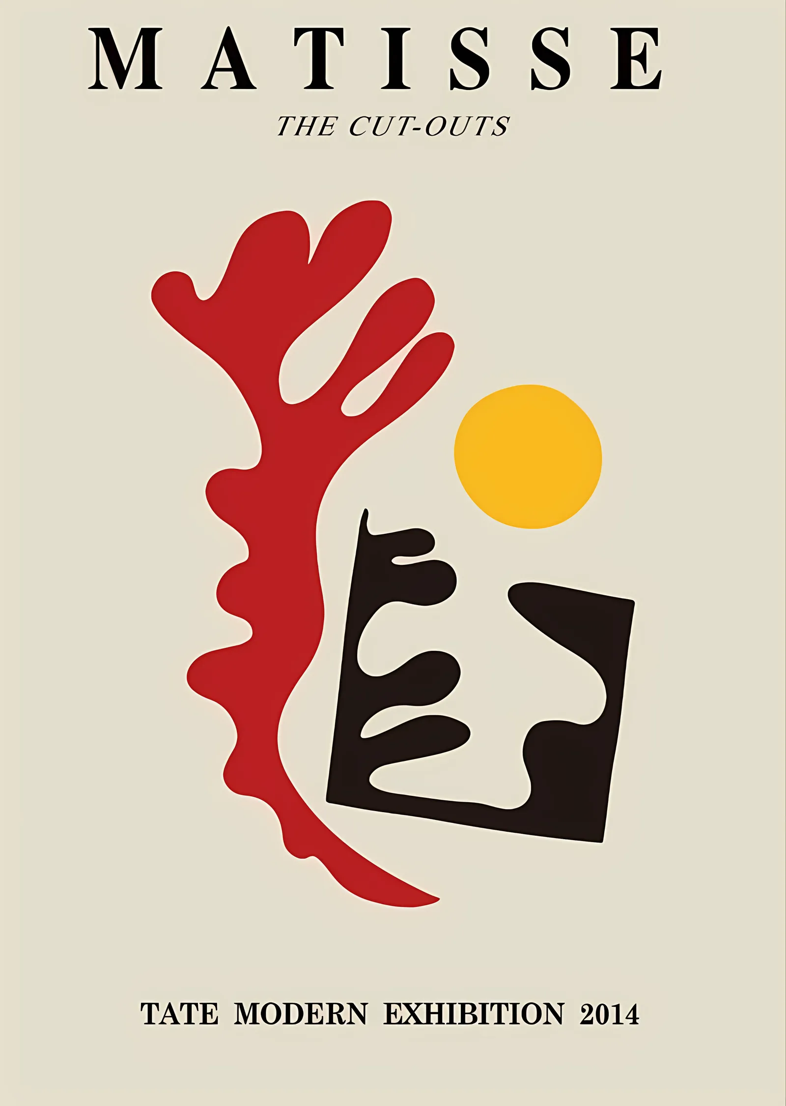 Henri Matisse: The Cut-Outs metal tablo