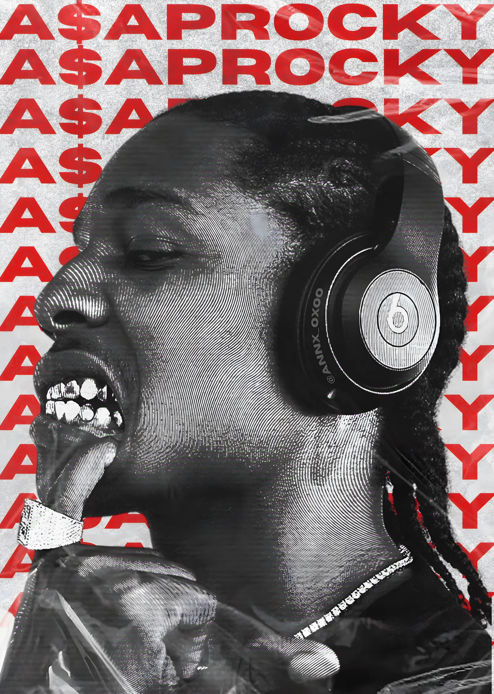 A$AP Rocky: Hip-Hop İkonu metal tablo