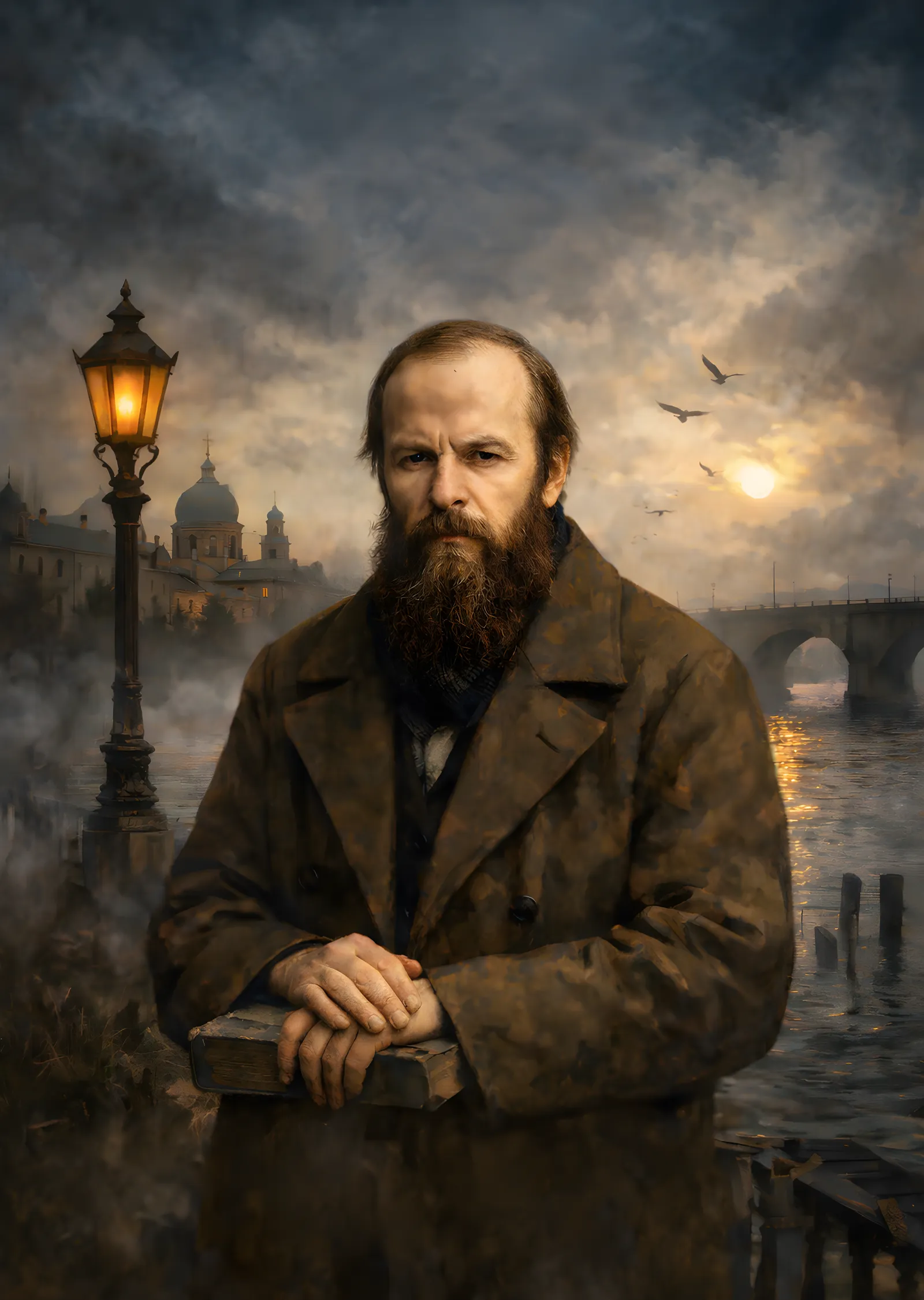 Dostoevsky: Gece Sokakları Arasında metal tablo