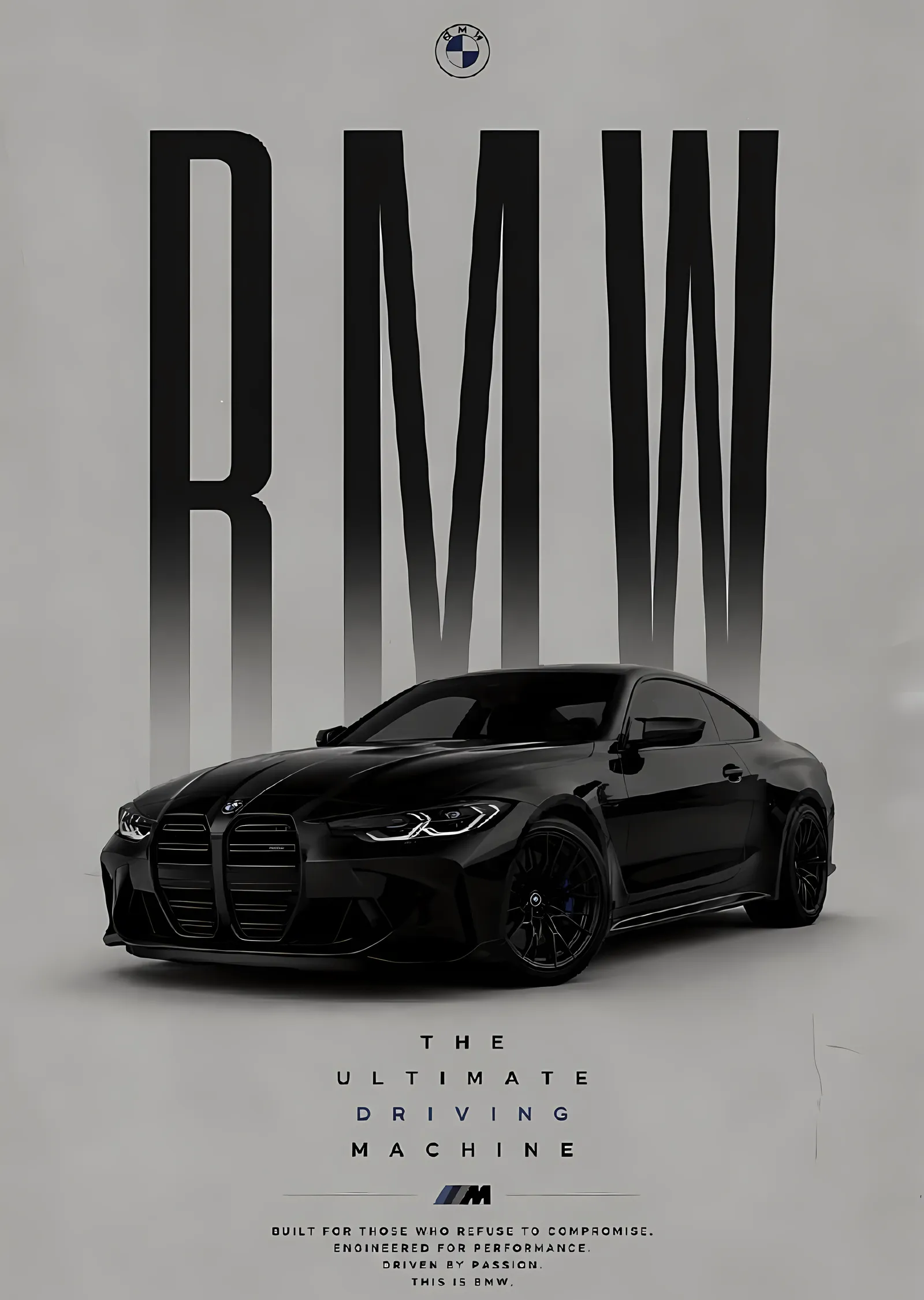 BMW: The Ultimate Driving Machine metal tablo