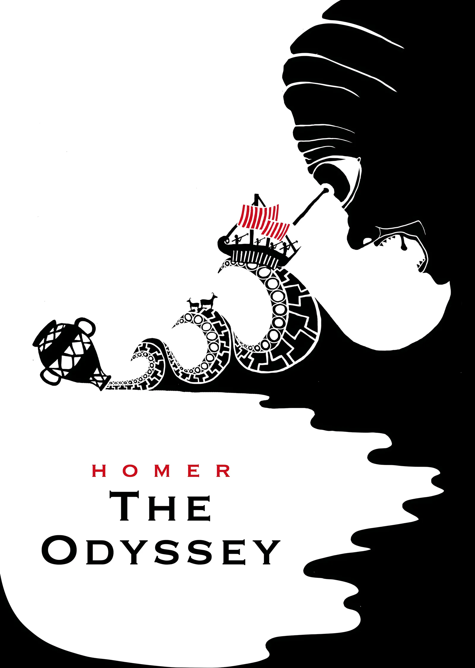 Homeros: Odysseia Minimal metal tablo