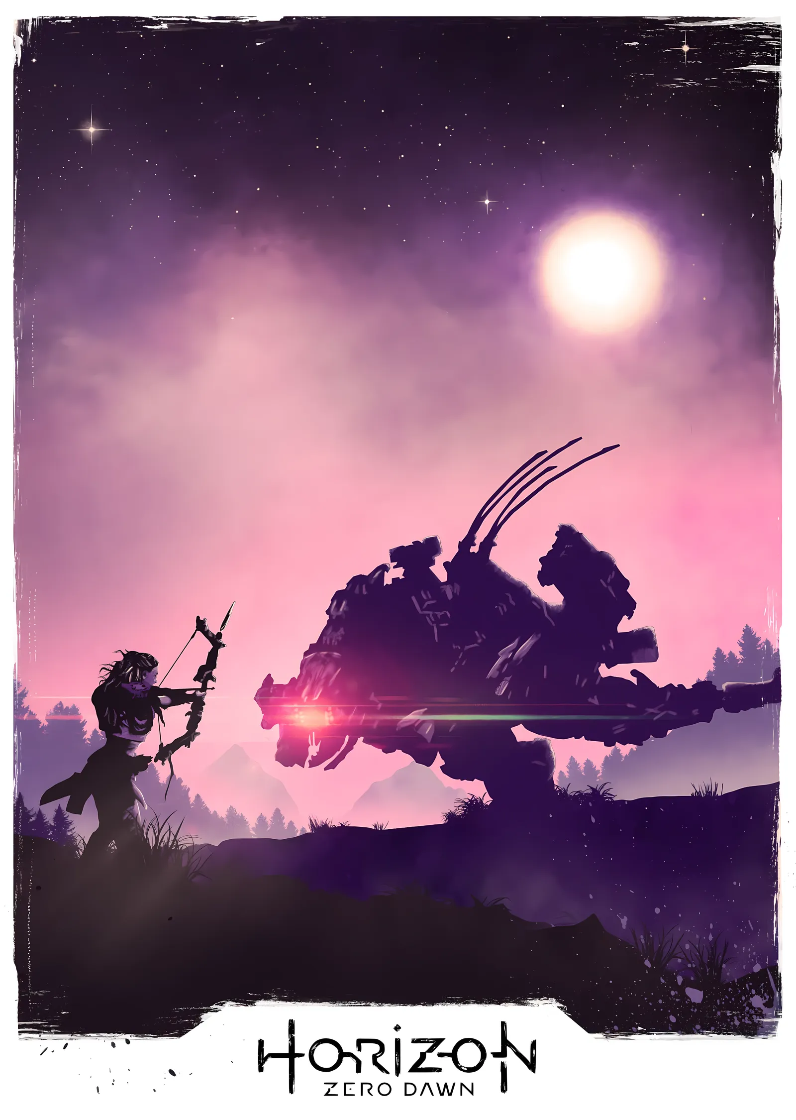 Horizon Zero Dawn: Avcı ve Makine metal tablo