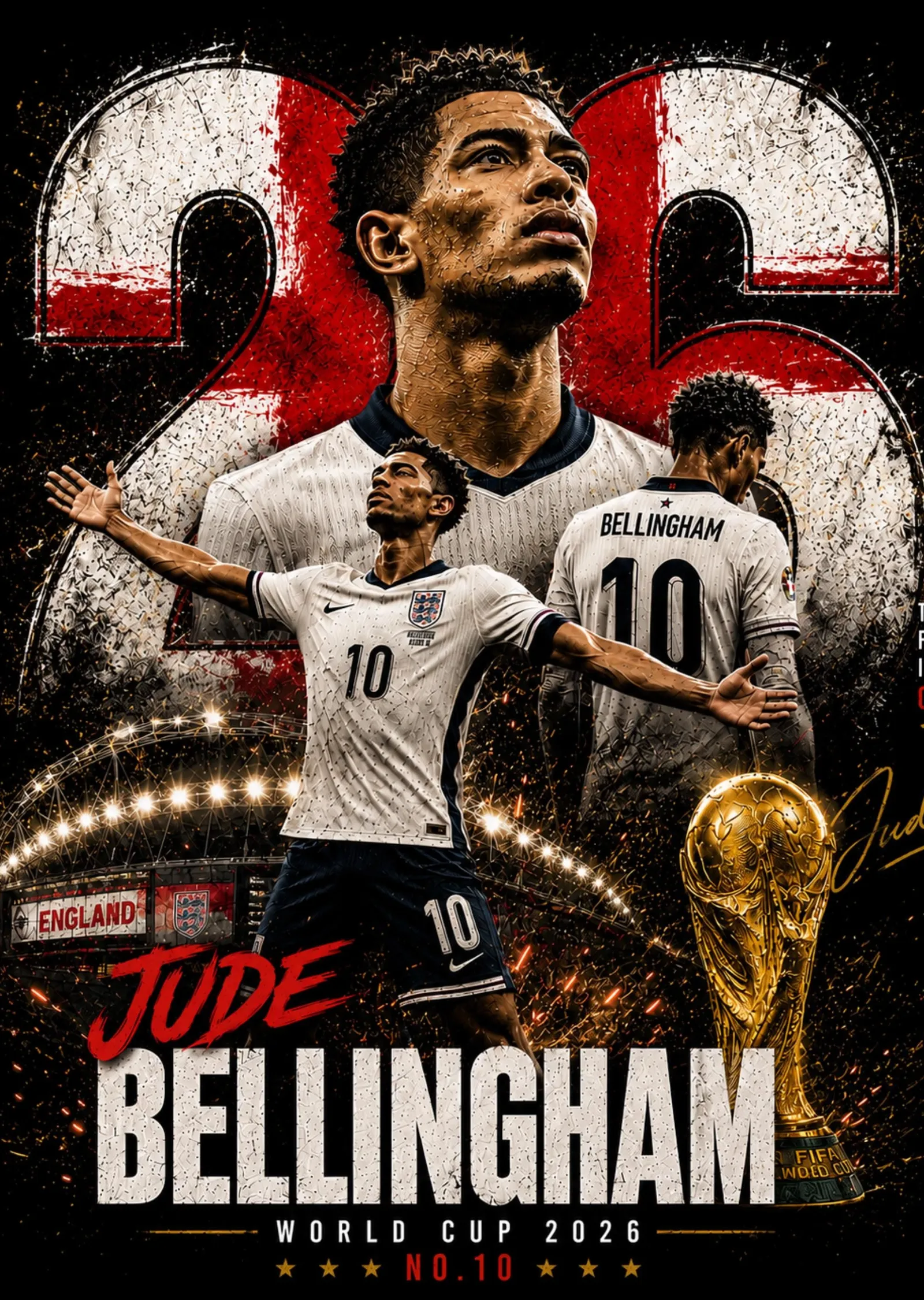 Bellingham: Dünya Kupası metal tablo