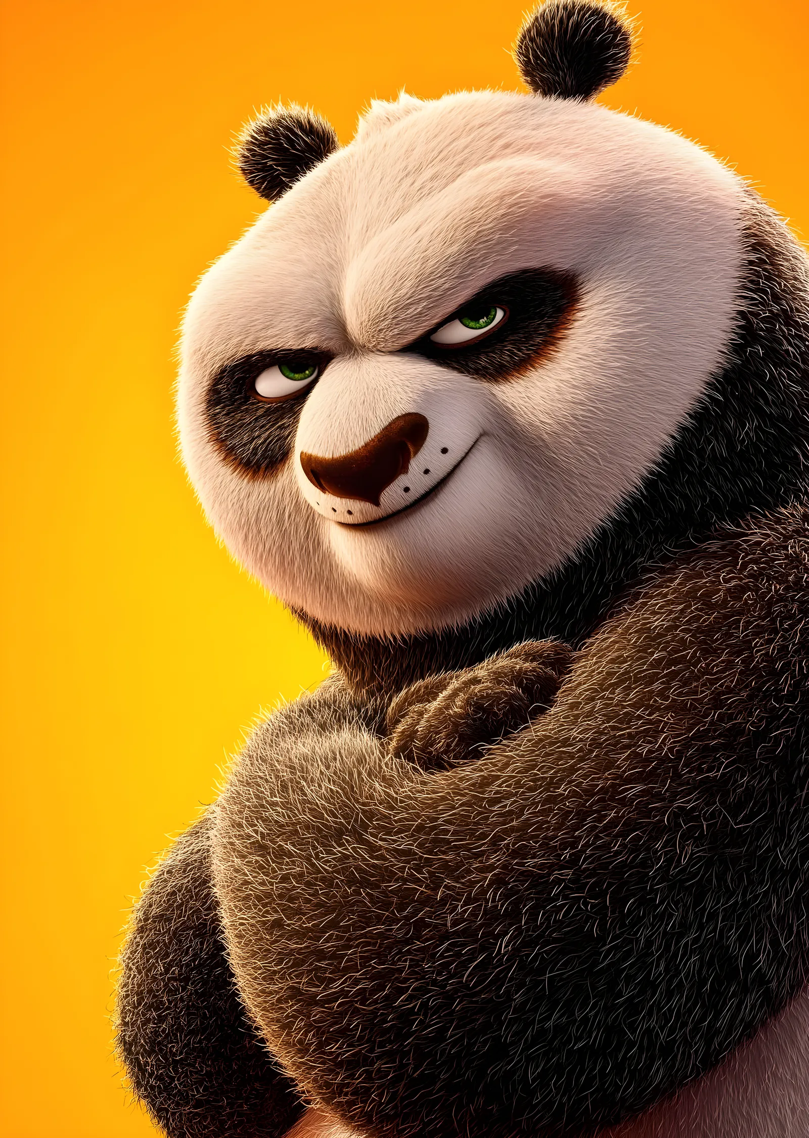 Kung Fu Panda: Kararlı Bakış metal tablo