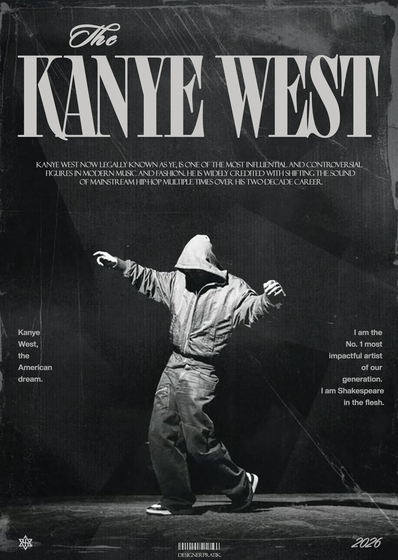 Kanye West: Amerikan Rüyası metal tablo